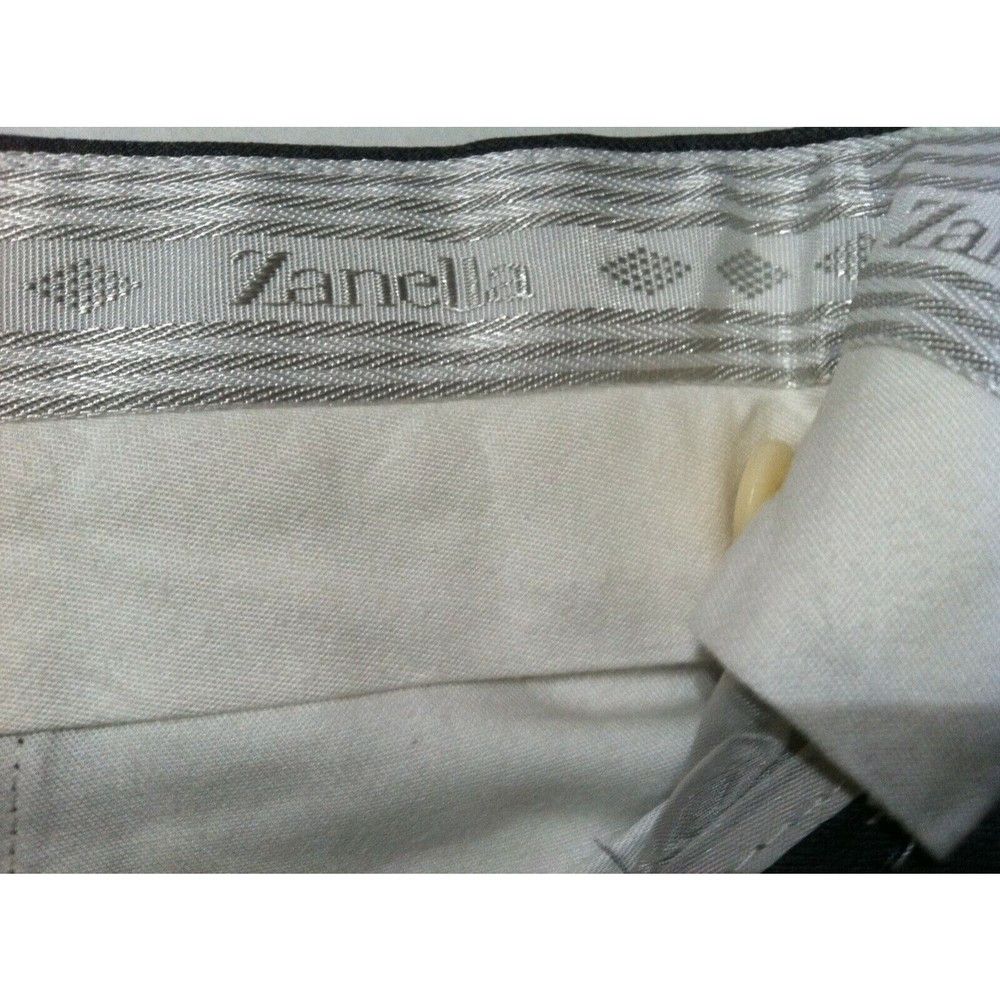 Zanella ZANELLA MENS GRAY 100%WOOL DRESS PANTS SIZE:38/29 Size 38S - 2 Thumbnail