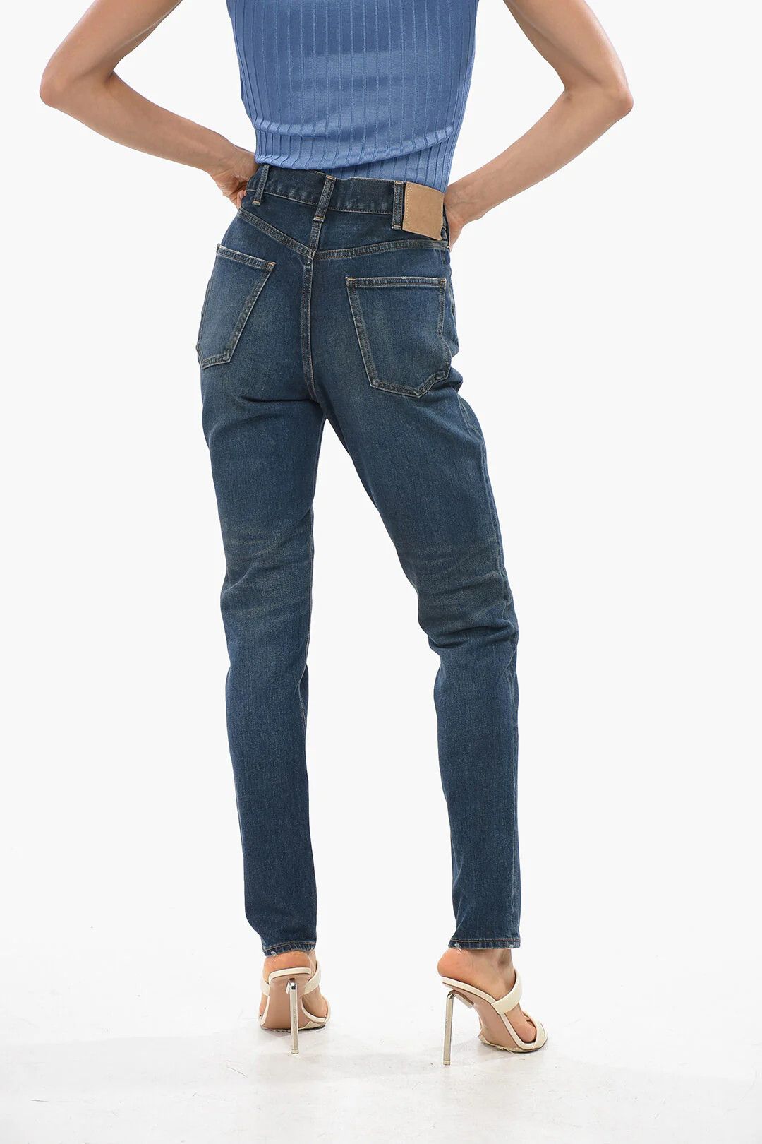Celine og1mm0326 Slim Fit Jeans in Blue Size 30" / US 8 / IT 44 - 2 Thumbnail