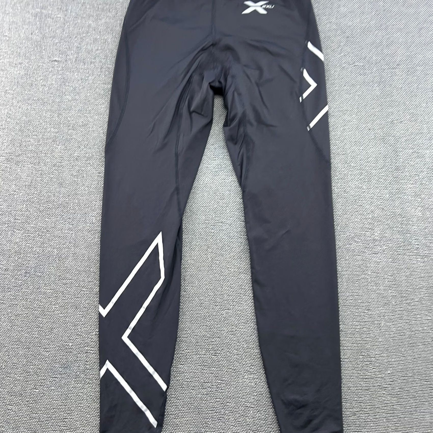 2XU 2XU Elite Mens Compression Pants M Black White Tights Athletic Drawstrings Pants Track Sports Mens Clothing Size US 31 - 5 Thumbnail