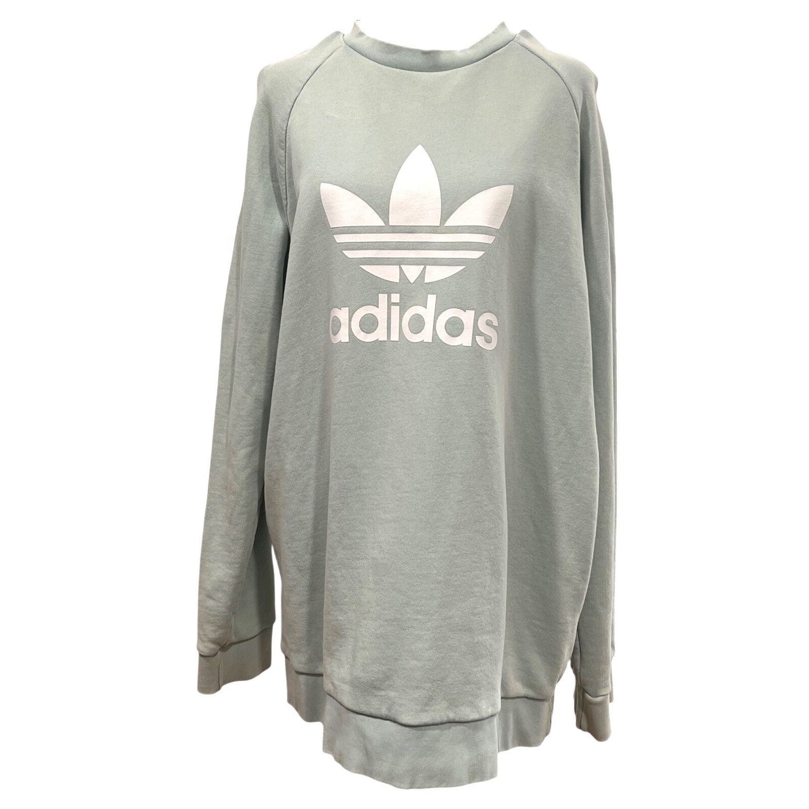 Adidas Adidas Trefoil Logo Size Large Sage Green Sweatshirt Retail Size XL / US 12-14 / IT 48-50 - 4 Thumbnail