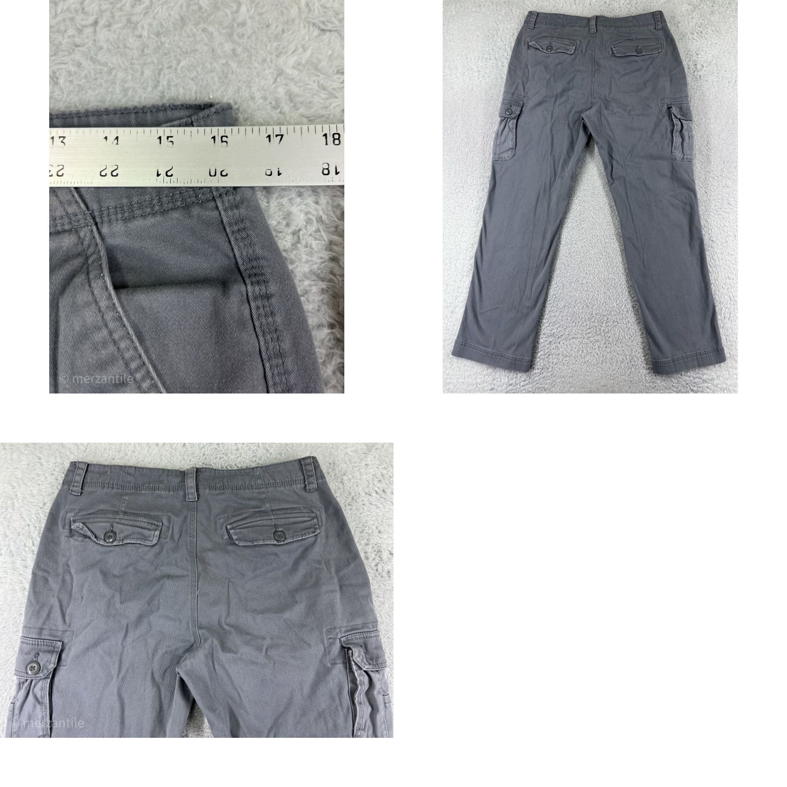 Wrangler Wrangler Pants Mens 32 Blue Cargo Cotton Blend Twill 5-Pocket Relaxed Straight Utility Workwear Cargo Pants Size US 32 / EU 48 - 9 Thumbnail