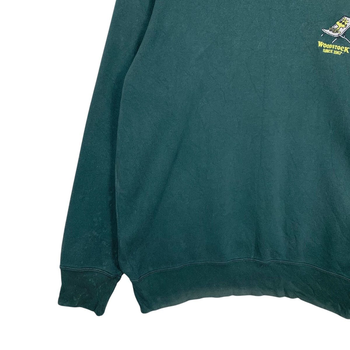 Peanuts PEANUTS SNOOPY Woodstock Green Sweatshirt #2631-C118 Size US XL / EU 56 / 4 - 5 Thumbnail