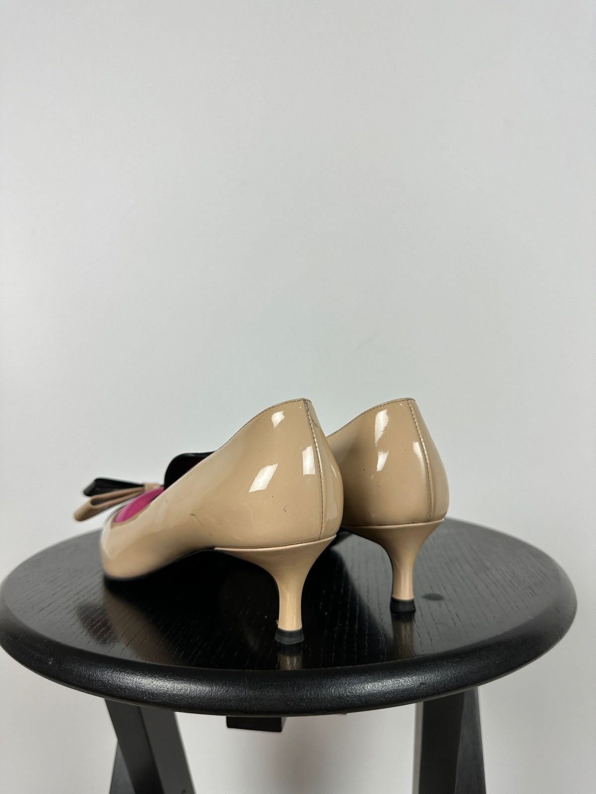 Miu Miu Miu Miu Patent Leather Bow Kitten Heels Size US 6 / IT 36 - 6 Thumbnail