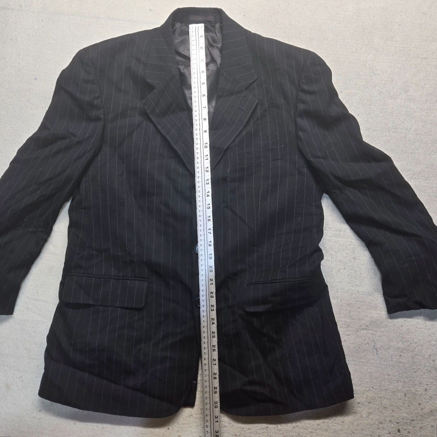 Vintage VINTAGE Kilburne and Finch Blazer Jacket Coat SET 3 Piece Men’s Size 40R Black Business Formal Party Wedding Size 40R - 7 Thumbnail