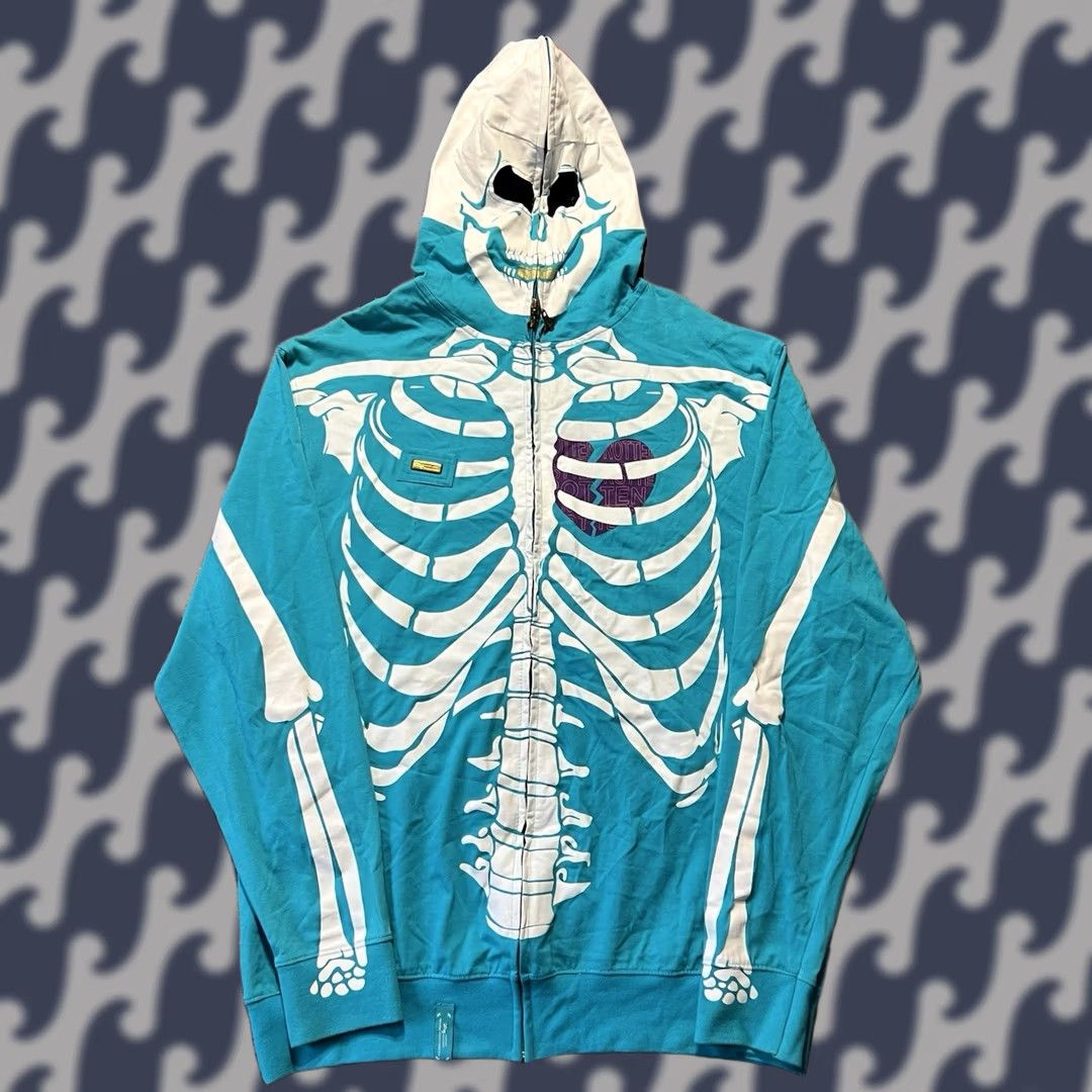 JNCO × LRG × Southpole Crazy Y2K LRG grail skeleton full zip up