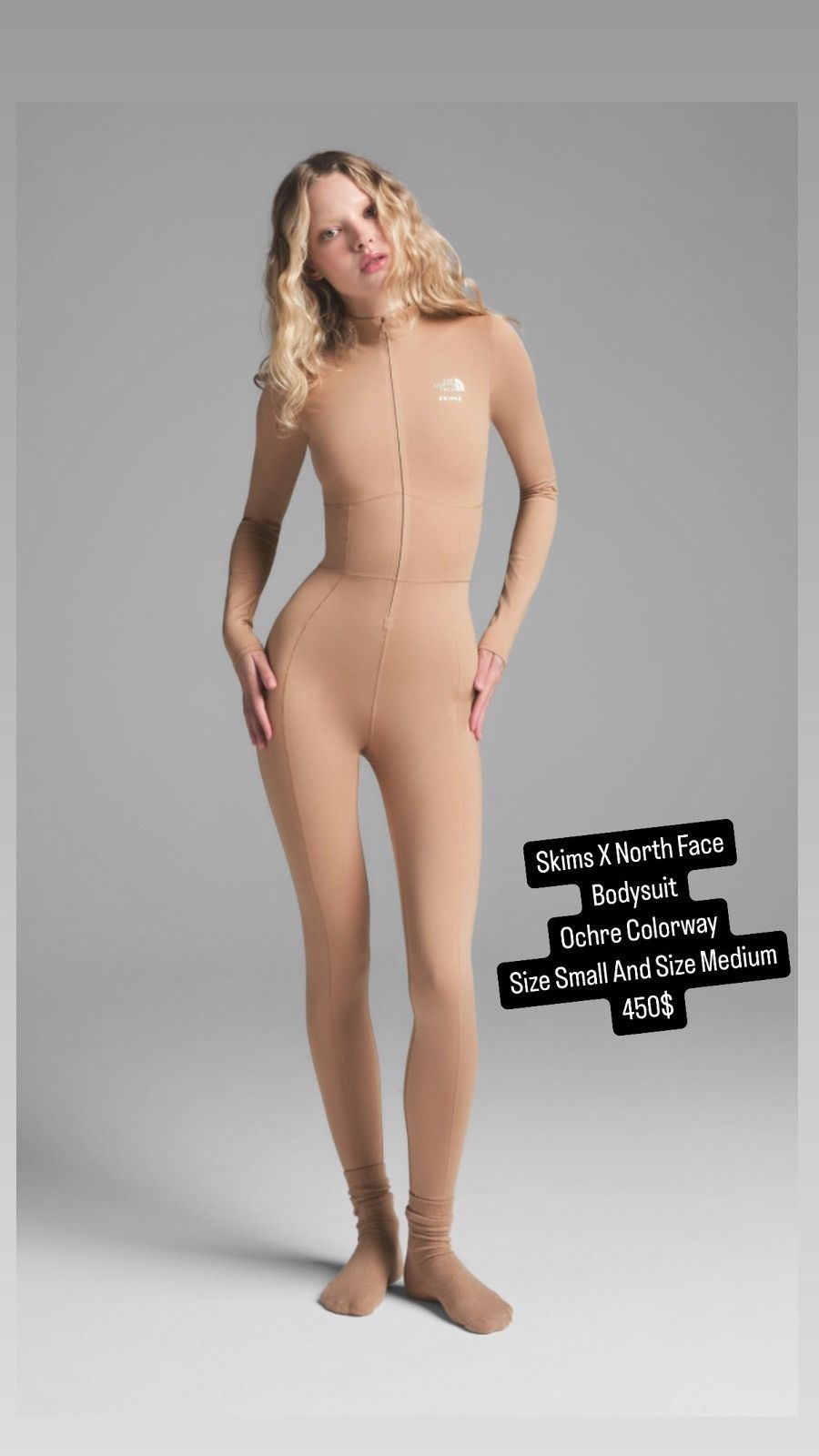 SKIMS × The North Face Skims X North Face Body Suit “Ochre” Size S / US 4 / IT 40 - 2 Thumbnail