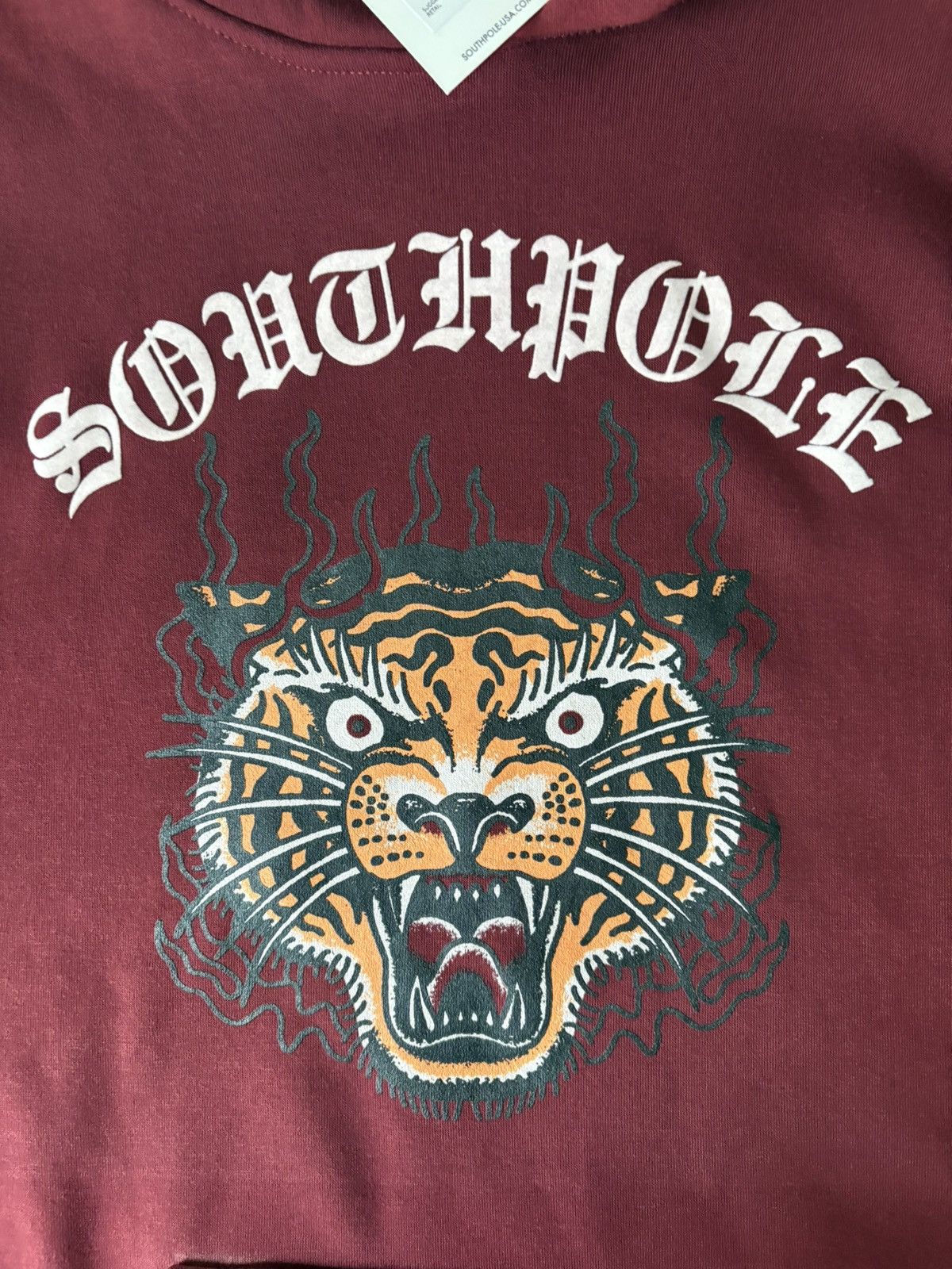 Southpole NWT Southpole Tiger Print Y2K Red Hoodie Sweatshirt Medium Size US M / EU 48-50 / 2 - 2 Thumbnail