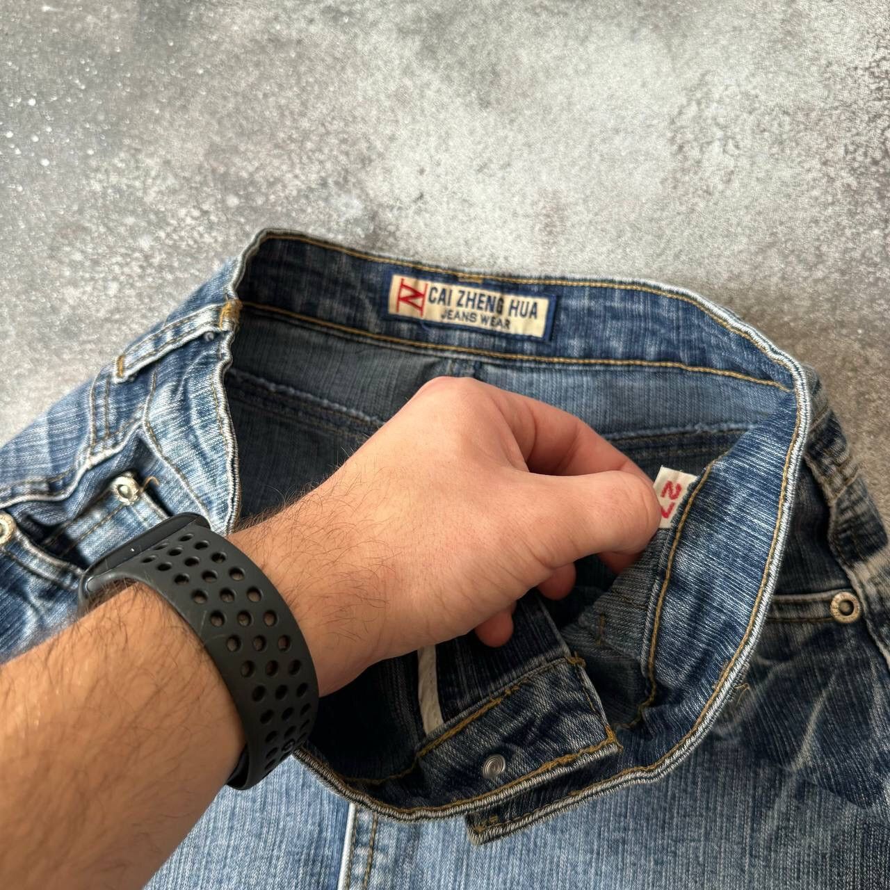 Hysteric Glamour Sexy Washed Blue Denim Mini Skirt (rick owens style) Size 27" / US 4 / IT 40 - 6 Thumbnail