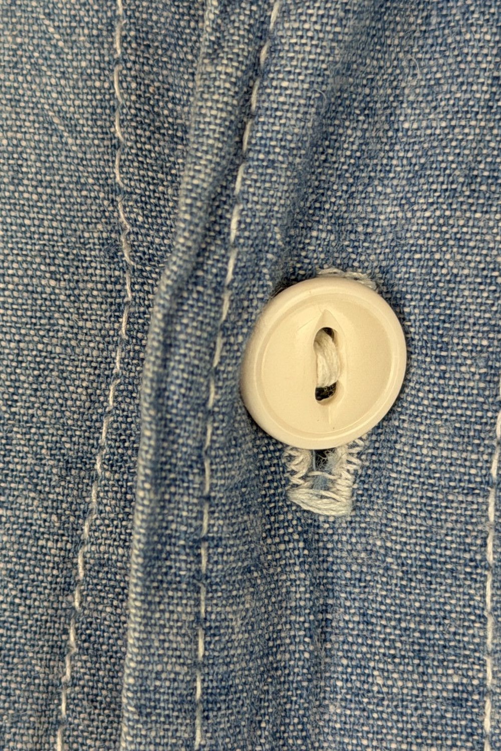 Ralph Lauren 90s RL Authentic Dungarees Chambray Work Shirt - Made in USA Size US XS / EU 42 / 0 - 7 Thumbnail