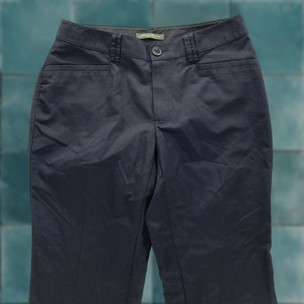 Eddie Bauer Eddie Bauer Blakely Fit Bootcut Pants Women's 6 Tall Black Mid Rise Casual NWT Size 28" / US 6 / IT 42 - 1 Thumbnail