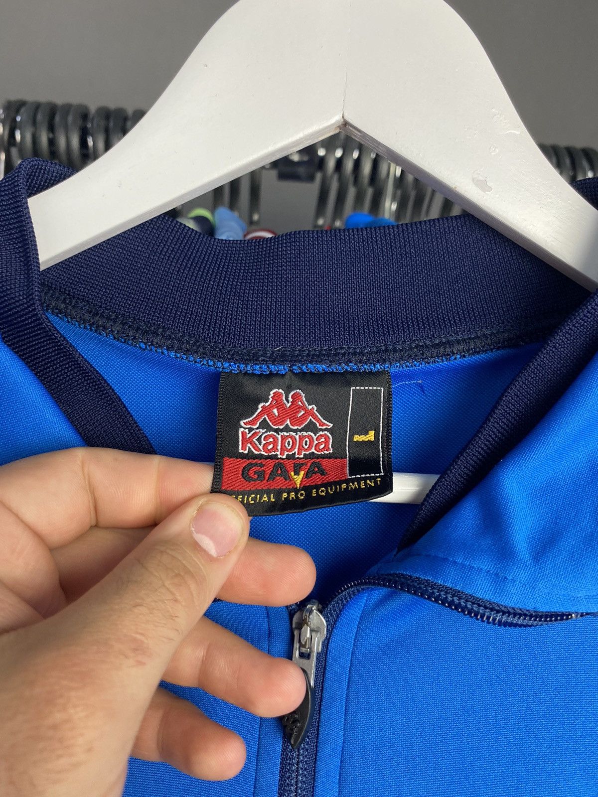 Kappa Vintage KAPPA Italy Track Soccer Blue Jacket 2002 World Cup Size US L / EU 52-54 / 3 - 5 Thumbnail