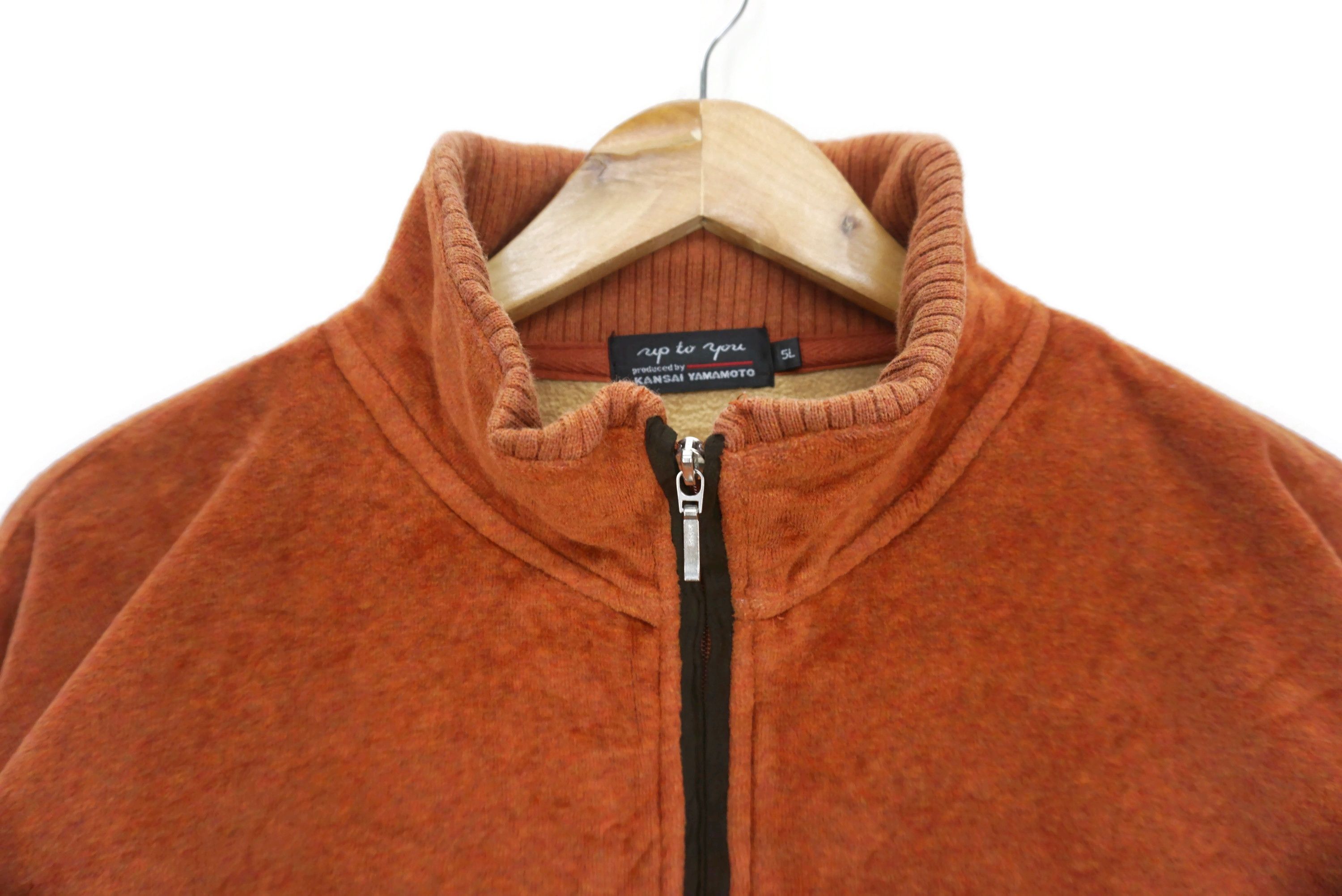 Japanese Brand Kansai Yamamoto Sweatshirt Size 5L Velour Quarter Zip Up Size US XXL / EU 58 / 5 - 3 Thumbnail