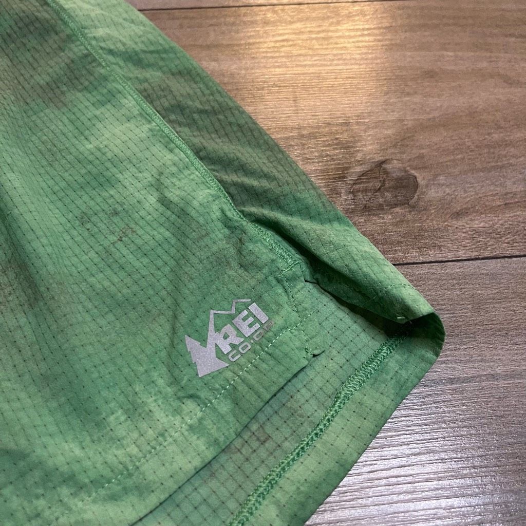 Rei REI Green Patten Athletic Workout Shorts Men Medium Bin G-42 Size US 31 - 2 Thumbnail
