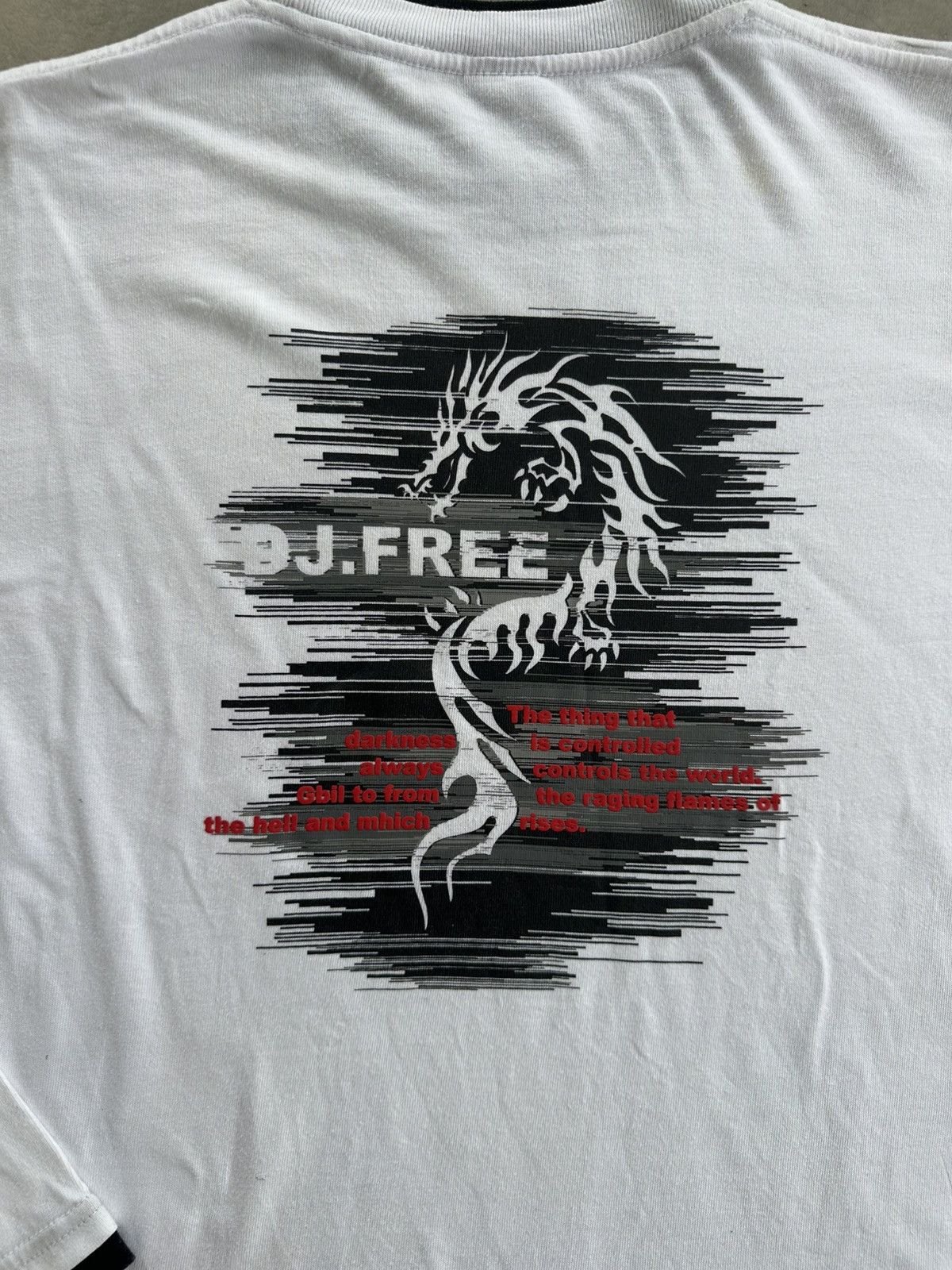 Japanese Brand × Vintage VINTAGE DJ.FREE DOUBLE LAYER NECK AND CUFF LS TEE Size US L / EU 52-54 / 3 - 2 Thumbnail