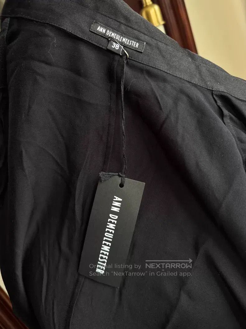 Ann Demeulemeester Ann Demeulemeester Vintage Black Satin Shirt Size XS / US 0-2 / IT 36-38 - 8 Thumbnail