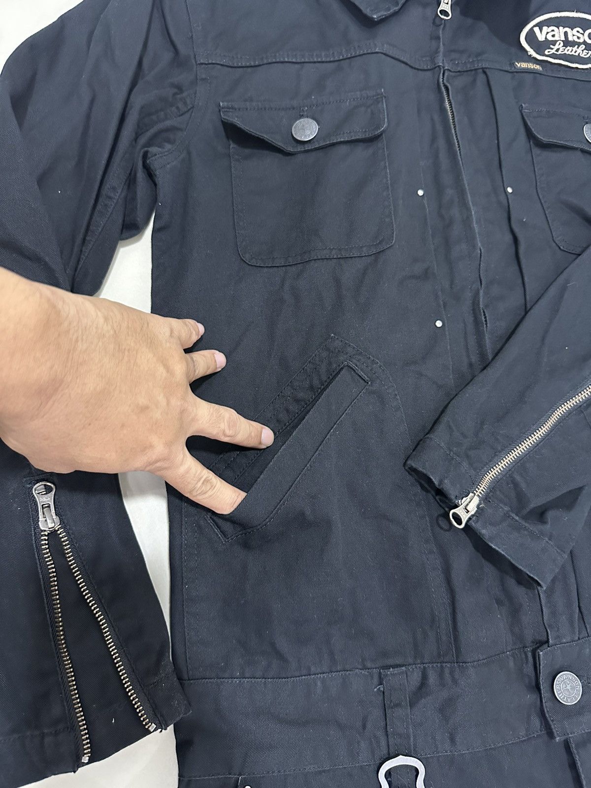 Vanson Leathers Vanson Leathers X Mastermind Boston Mass Coverall Embroidery Size US 36 / EU 52 - 12 Thumbnail