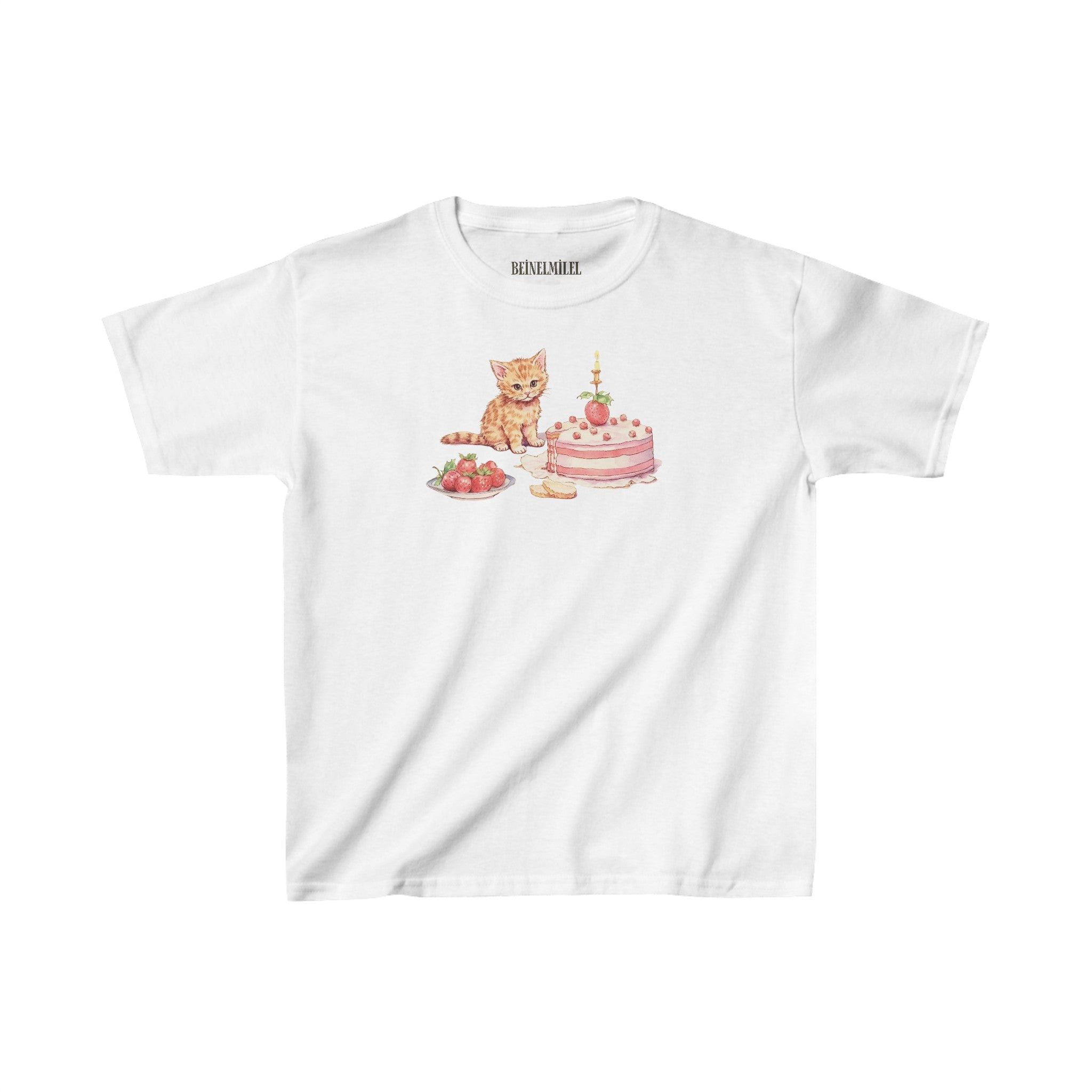 Designer Kitten and Cake - Baby Tee Size M / US 6-8 / IT 42-44 - 2 Thumbnail