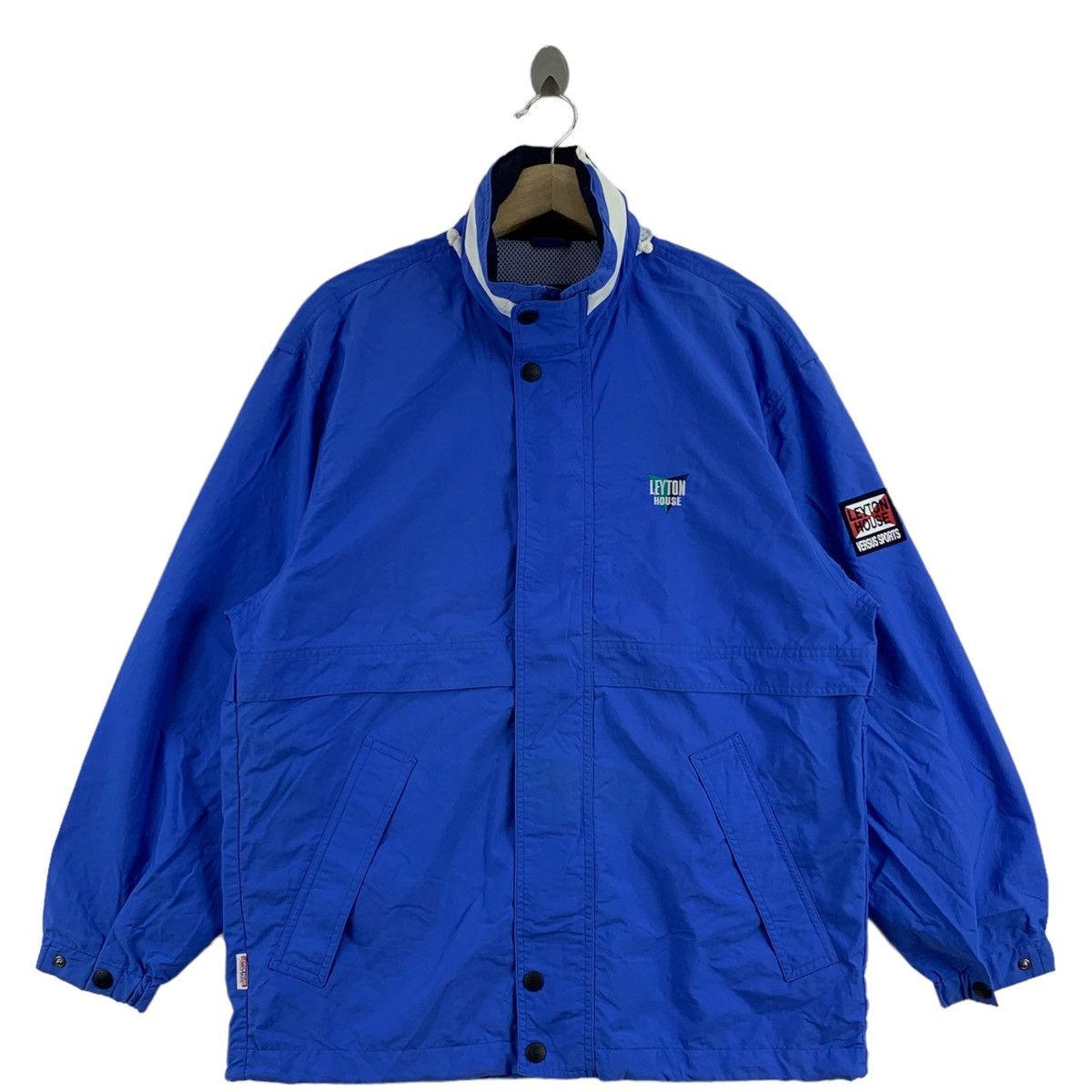 Vintage Vintage LEYTON HOUSE Racing Embroidered Logo Blue Bomber Size US M / EU 48-50 / 2 - 1 Thumbnail