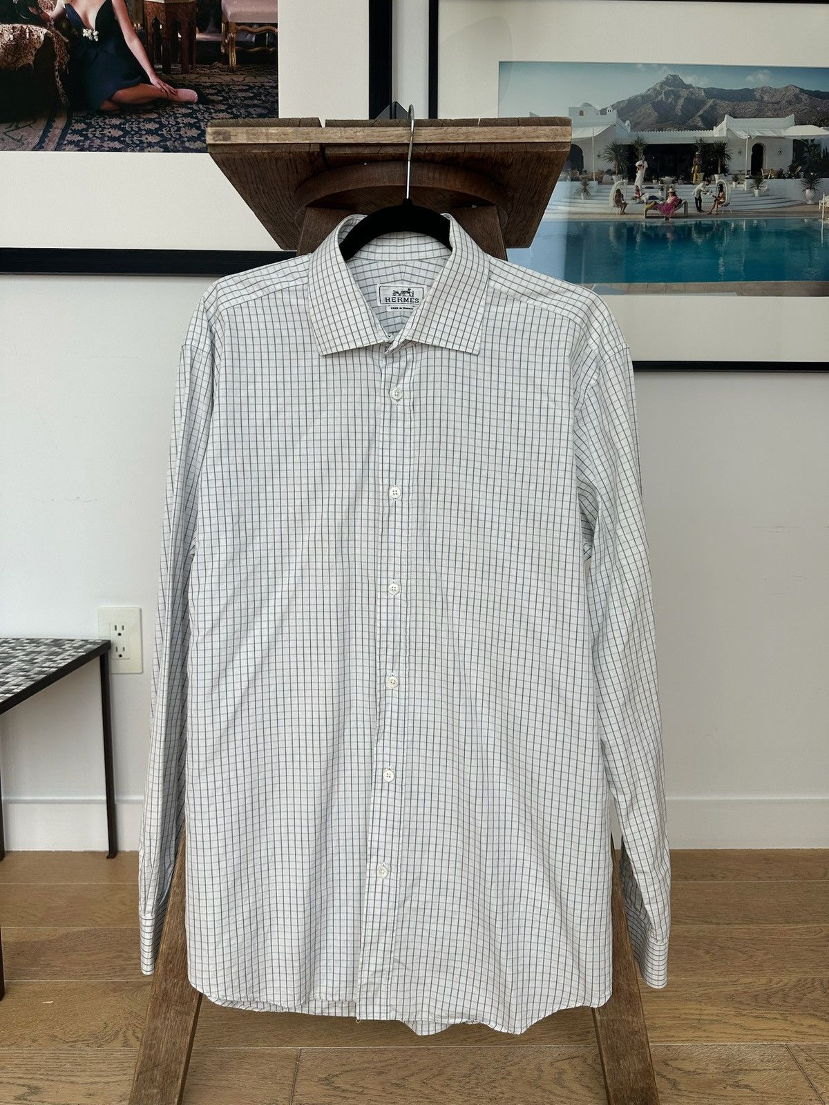 Hermes Hermes botton front shirt Size US L / EU 52-54 / 3 - 1 Thumbnail