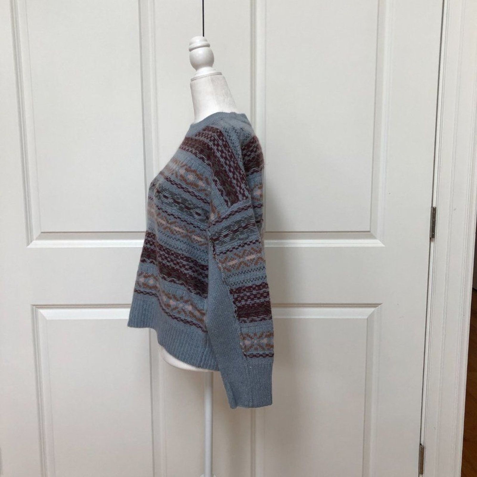 360Cashmere Fair Isle Print Wool & Cashmere Blended Sweater-360 Cashmere Size S / US 4 / IT 40 - 5 Thumbnail