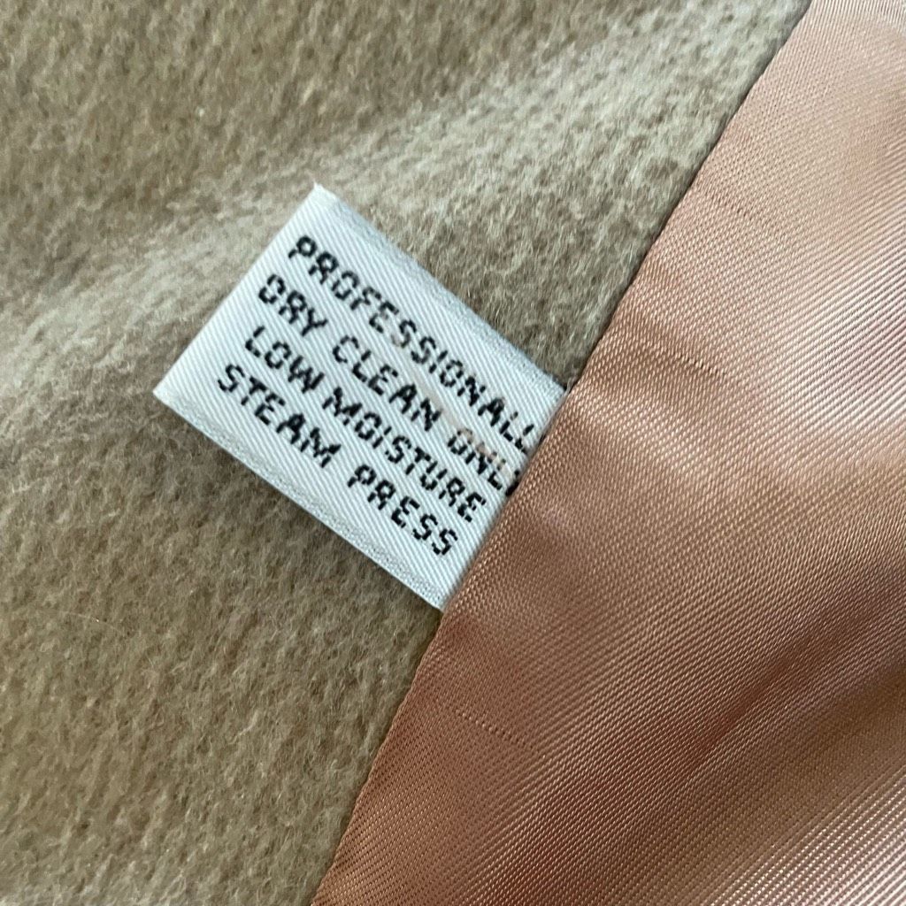 Vintage Vintage 80s Karen Peters Beige Wool Cashmere Peacoat USA L Size L / US 10 / IT 46 - 8 Thumbnail