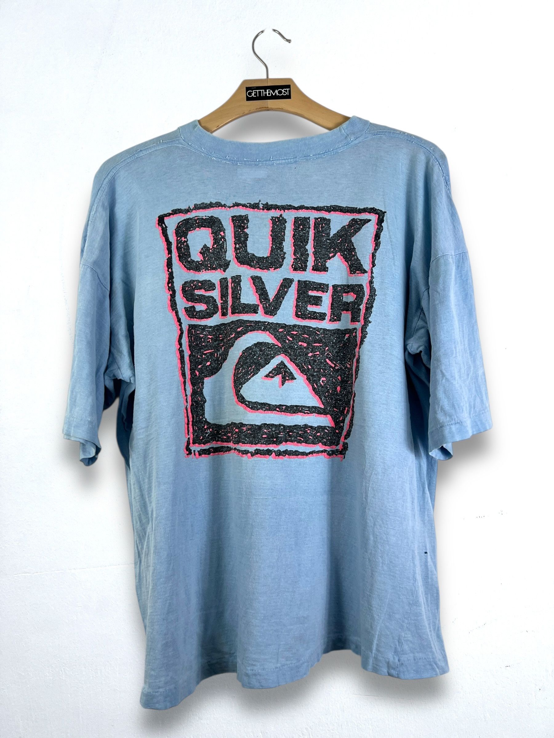 Quiksilver No.5192 Vintage 90s Quiksilver Graphic Tee (L) Size US L / EU 52-54 / 3 - 1 Thumbnail
