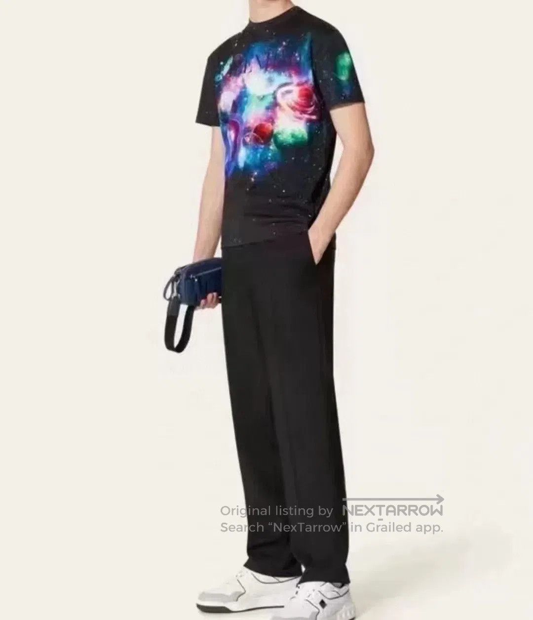 Valentino Valentino Men's Space Print Cotton T. Size US XS / EU 42 / 0 - 7 Thumbnail