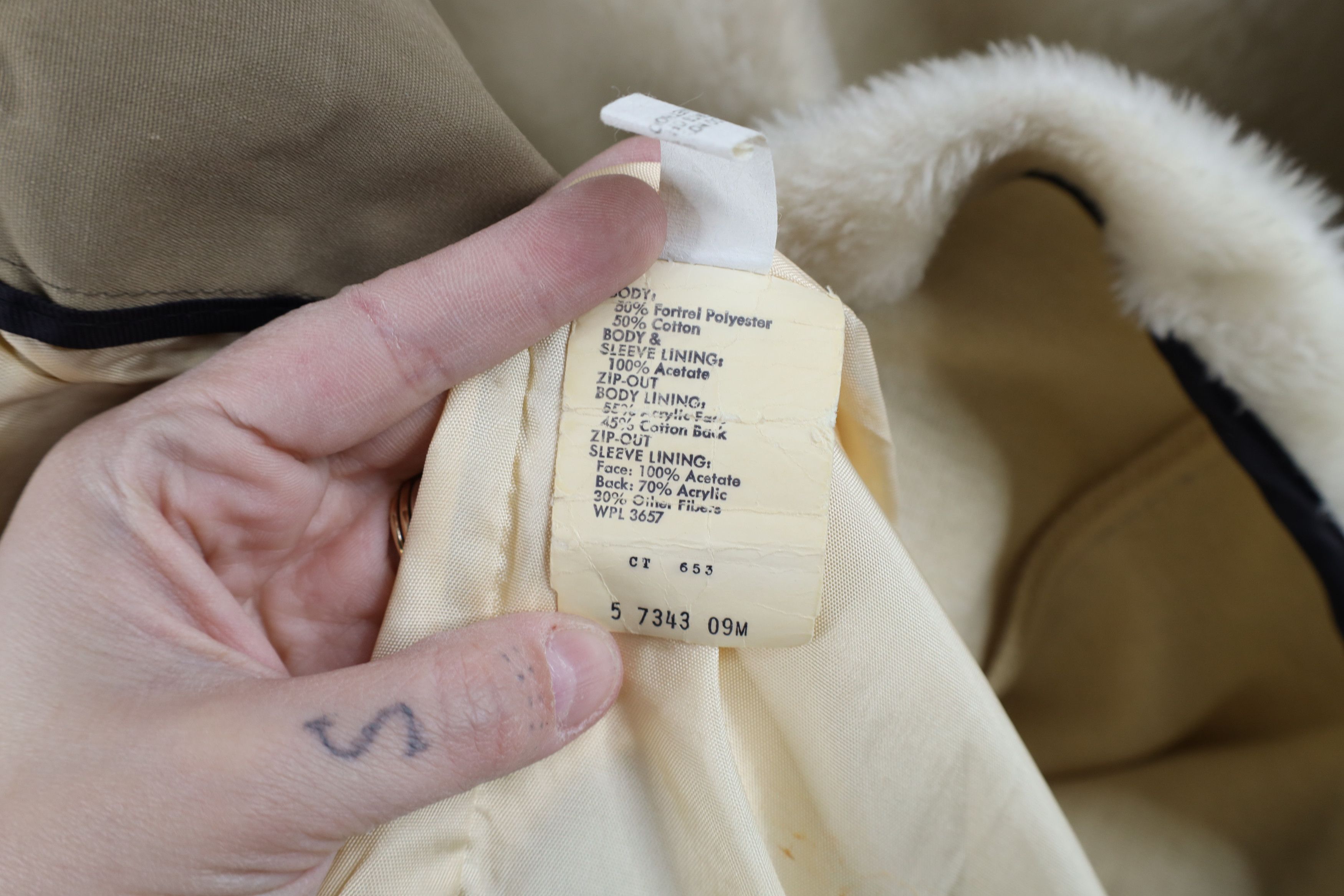 Vintage Vintage 70s Streetwear Lined Zip Collared Jacket Beige USA Size US L / EU 52-54 / 3 - 11 Thumbnail