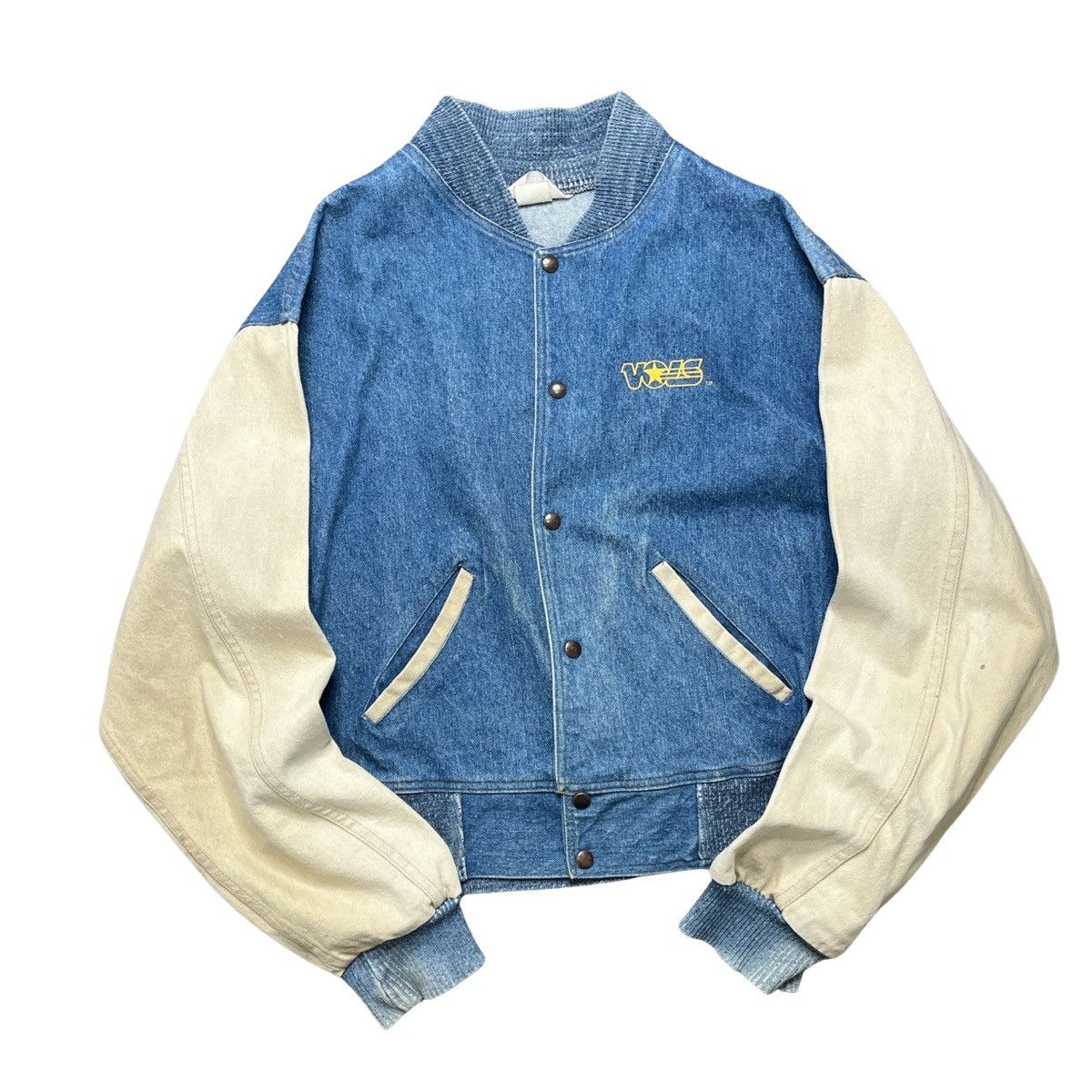 Vintage vintage tennessee vols denim varsity jacket Grailed