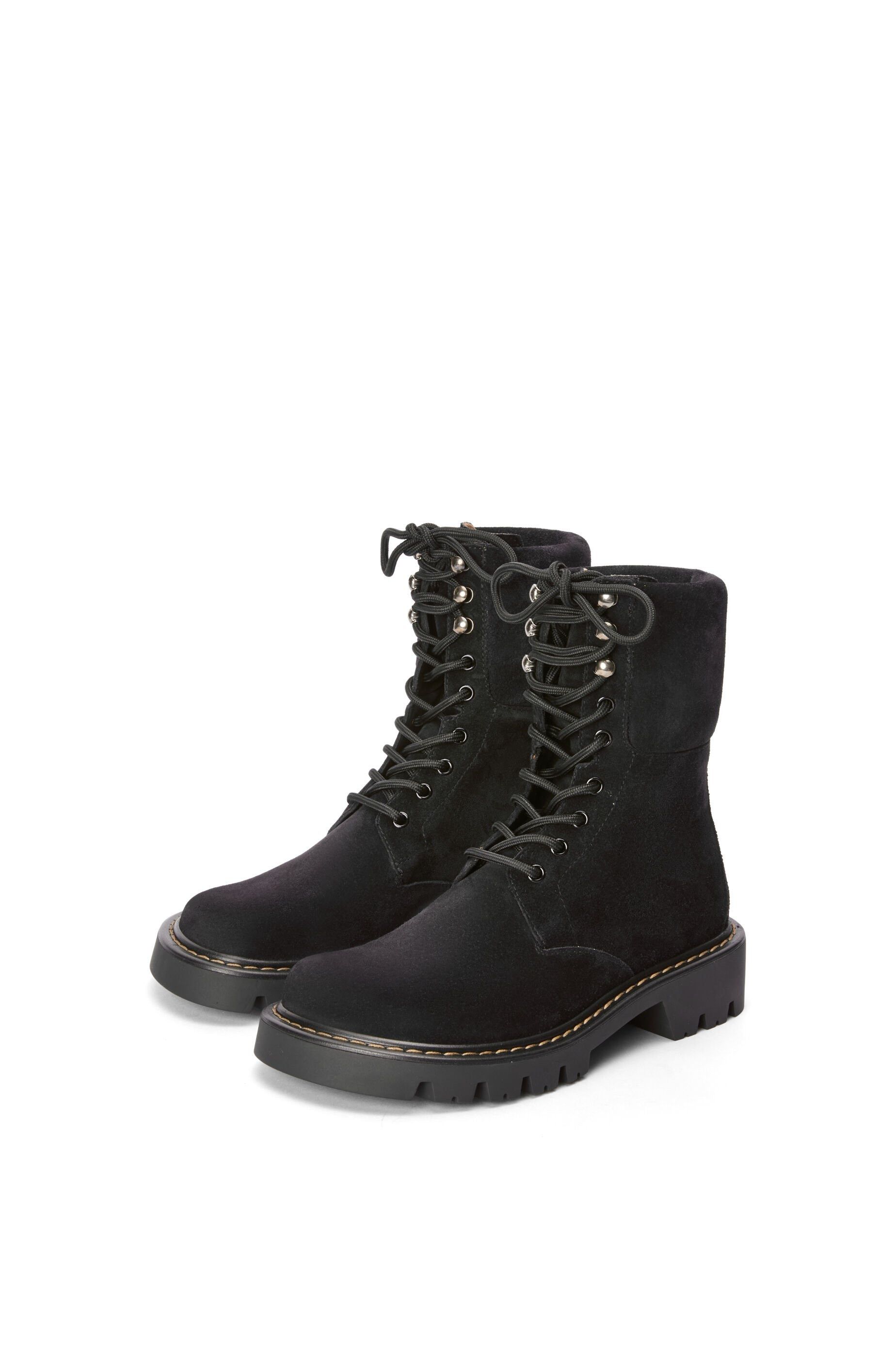 Loewe o1in1g0426 Sierra Combat Boots in Black Size US 8 / IT 38 - 3 Thumbnail
