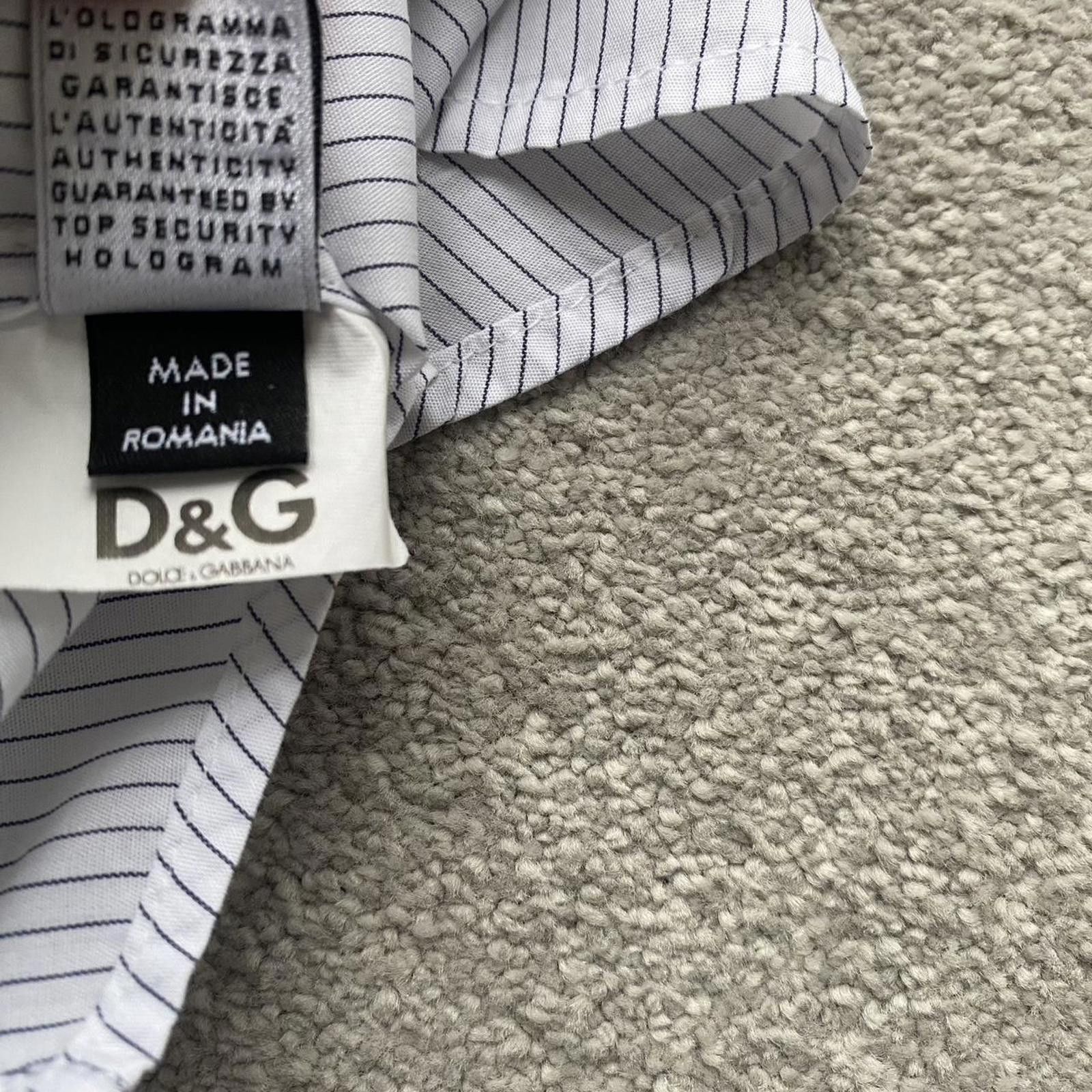 Dolce & Gabbana Dolce & Gabbana D&G Striped Short Sleeve Button Up Shirt Size US L / EU 52-54 / 3 - 7 Thumbnail
