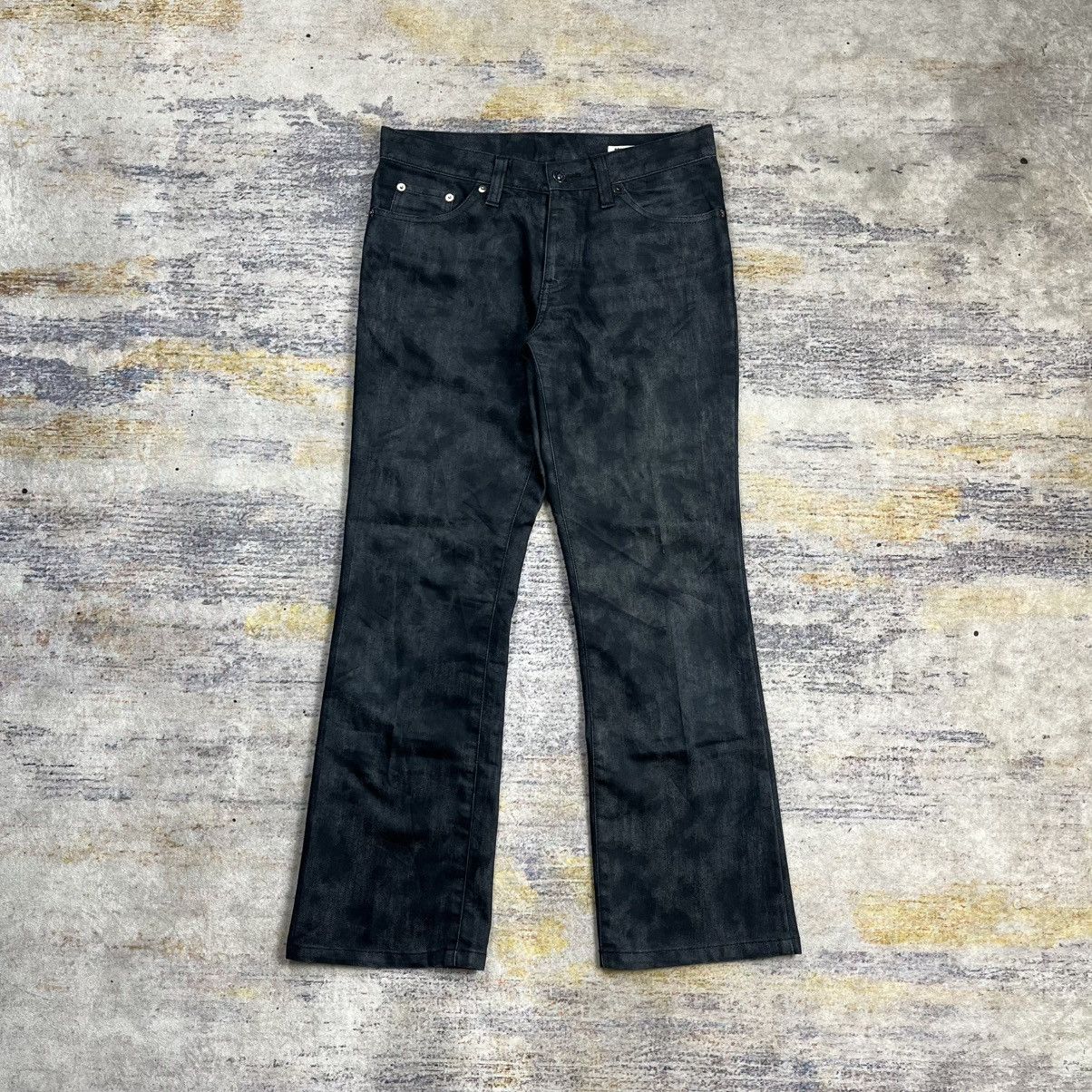 semanticdesign Semantic design acid wash boot cut denim pants vkei style Size US 31 - 1 Thumbnail