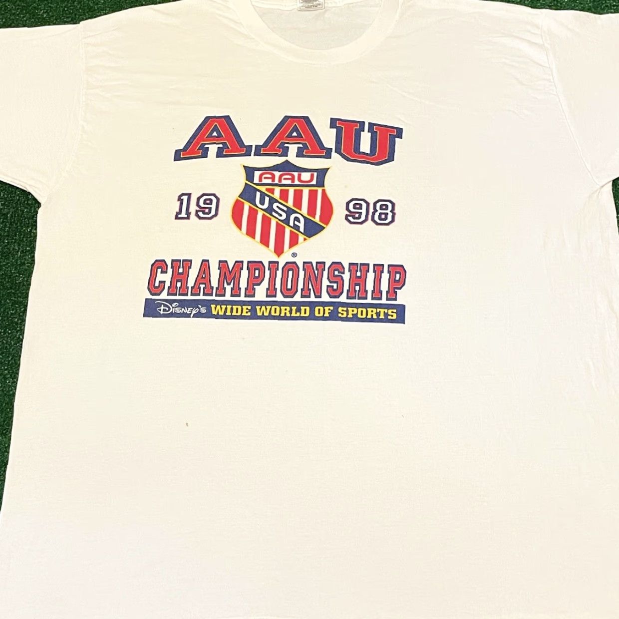 Disney VINTAGE 90s Disney Wide World Of Sports AAU Championship Shirt Mens XXL White Mickey Mouse T-Shirt Size US XXL / EU 58 / 5 - 3 Thumbnail