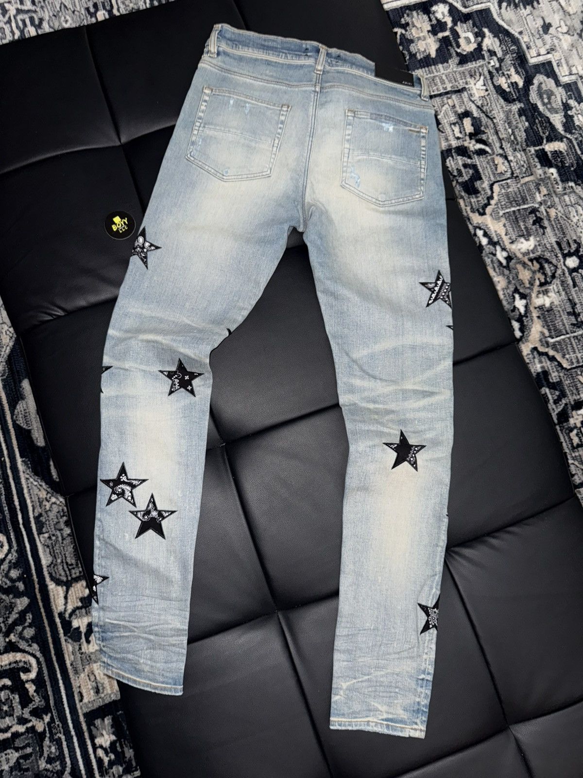 Amiri Amiri Bandana star patch jeans Size US 33 - 3 Thumbnail