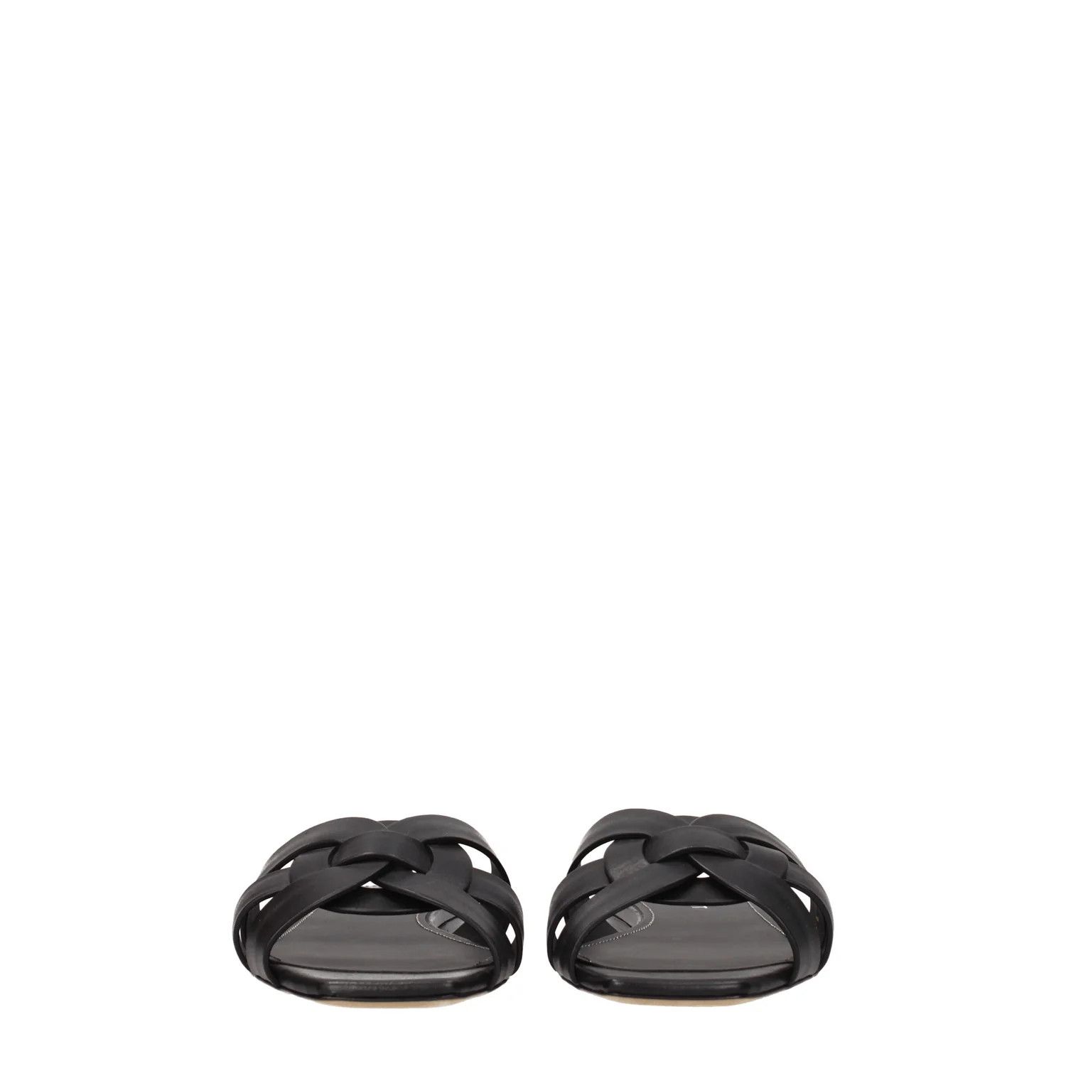 Saint Laurent Paris ob1o1e1124 Leather Slippers in Black Size US 6 / IT 36 - 3 Thumbnail