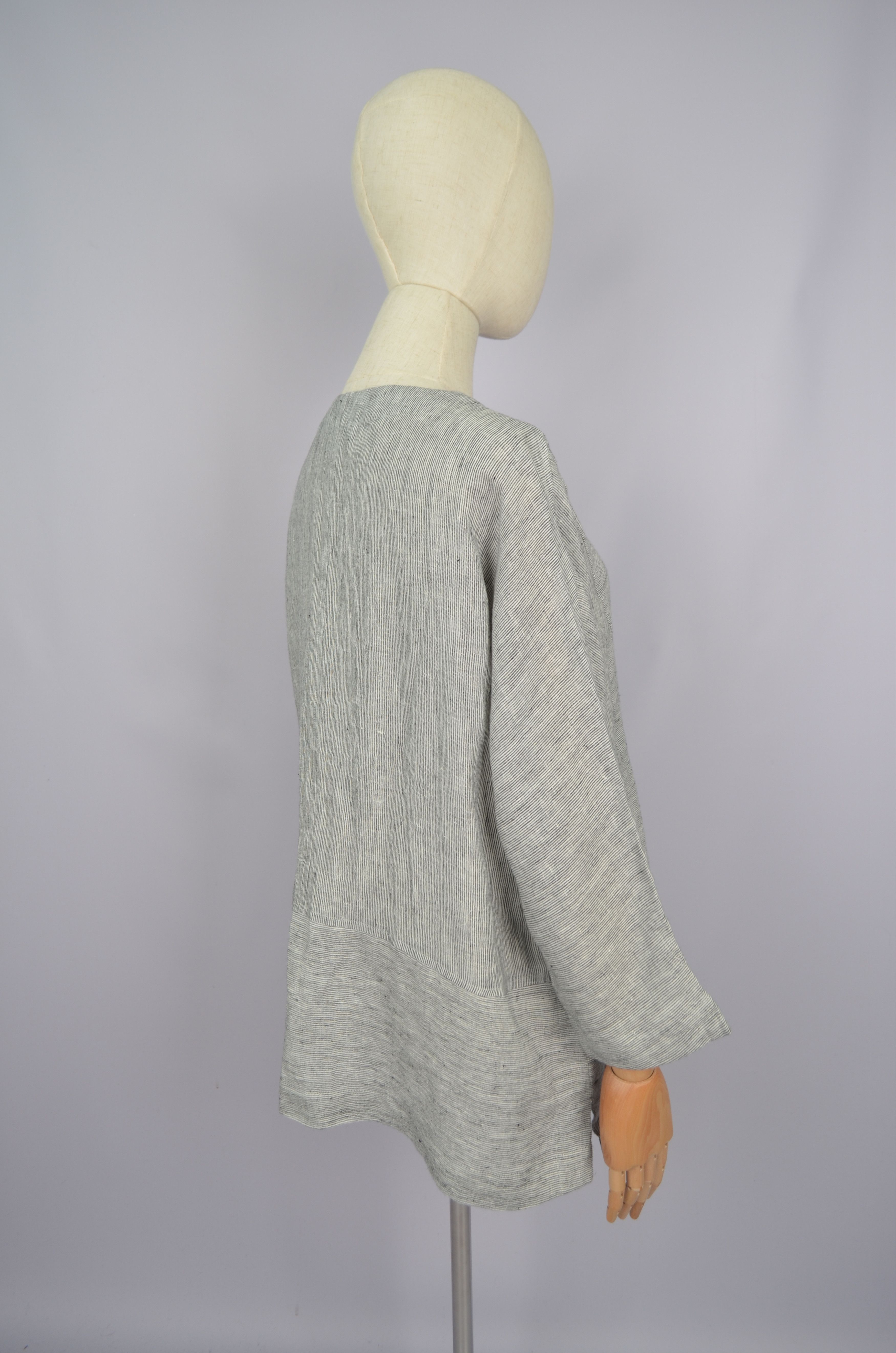 Designer × Sahara Club Sahara Striped Striped Tunic Shirt Linen Size S-M Oversize Size S / US 4 / IT 40 - 7 Thumbnail