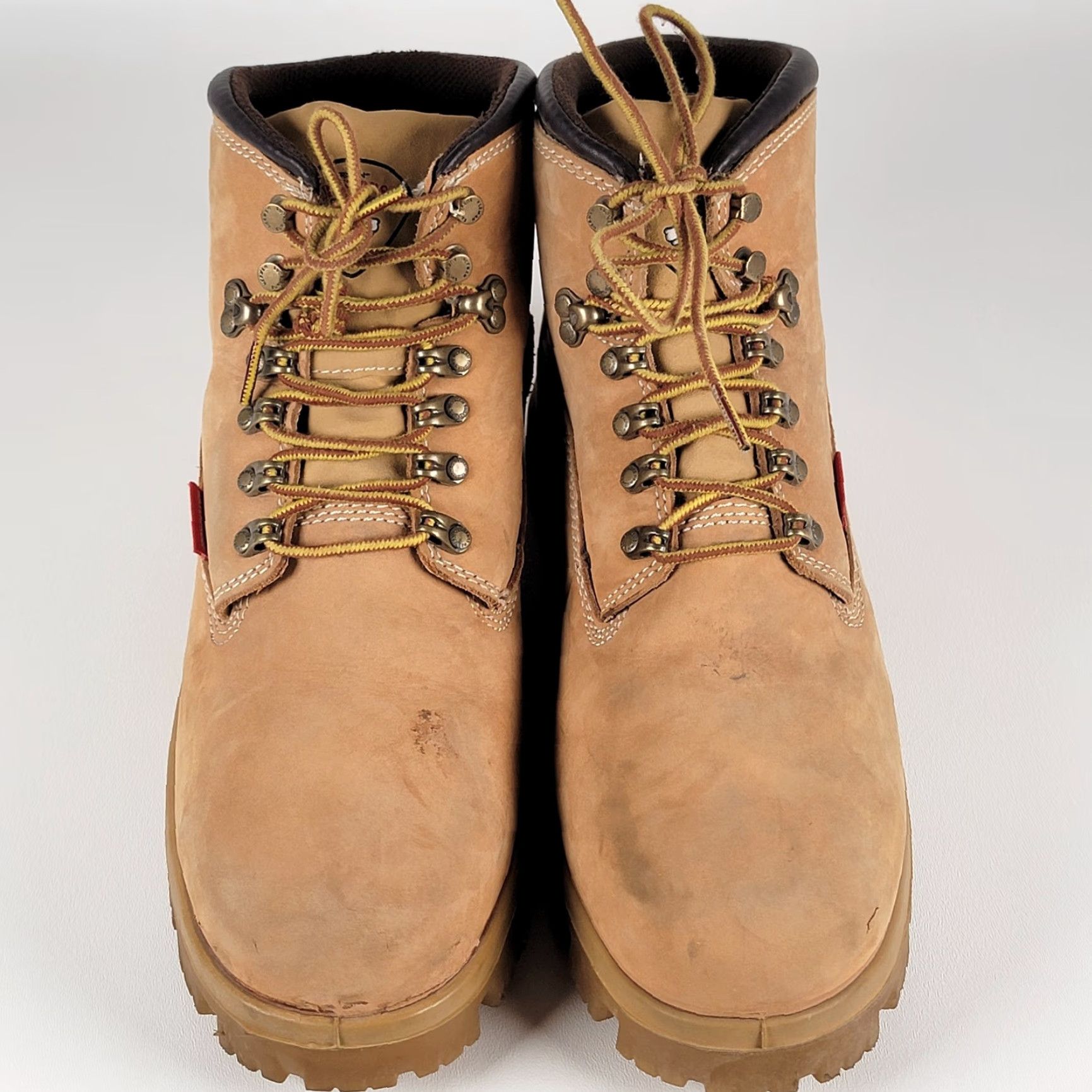 Vintage Herman Survivors Breaker Tan Waterproof Steel Toe Work Boots Men's Size 12M Size US 12 / EU 45 - 2 Thumbnail