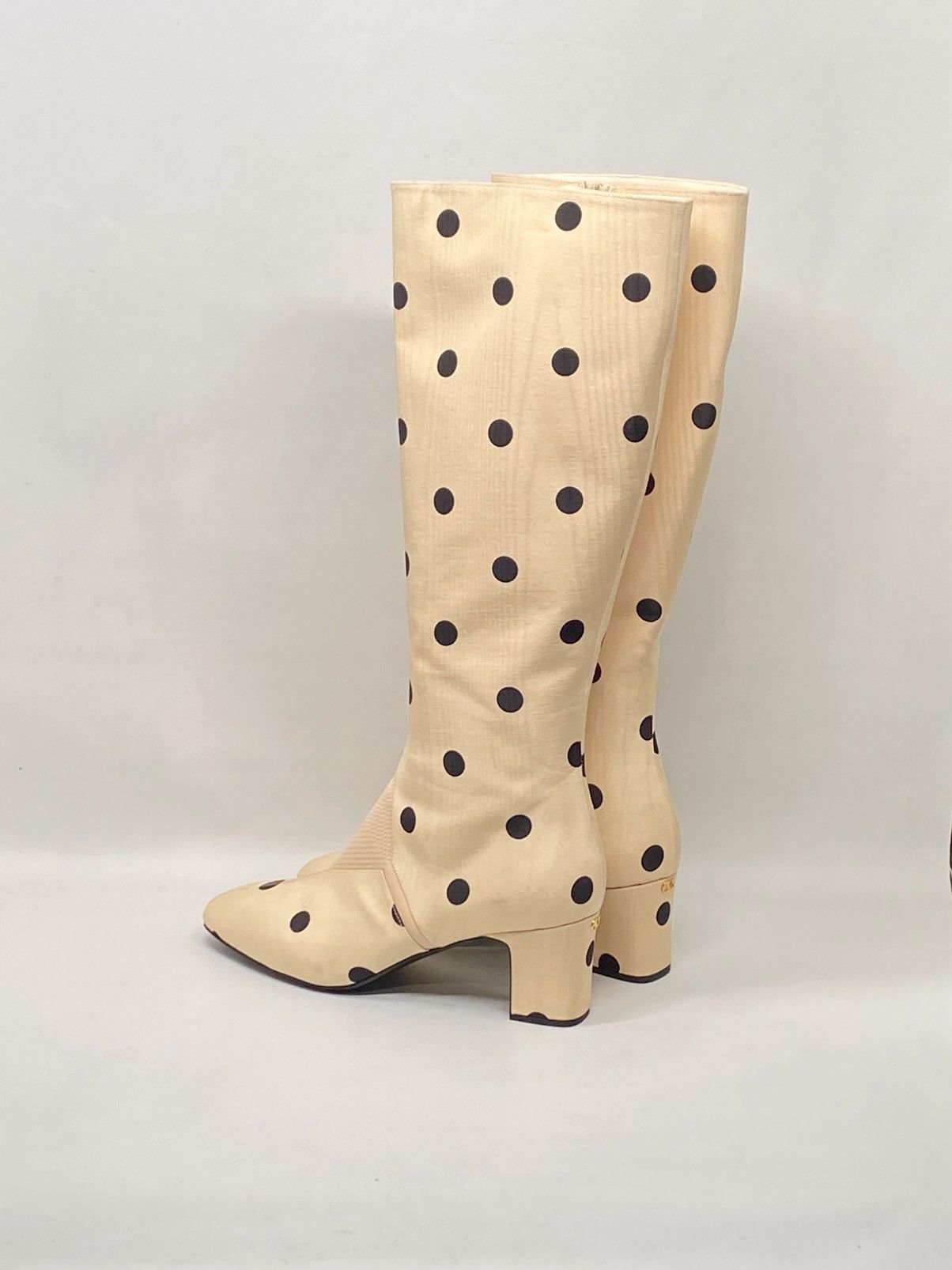 Valentino Valentino Garavani Equivoque Tall Polka Dot Boots size 37 Size US 7 / IT 37 - 7 Thumbnail