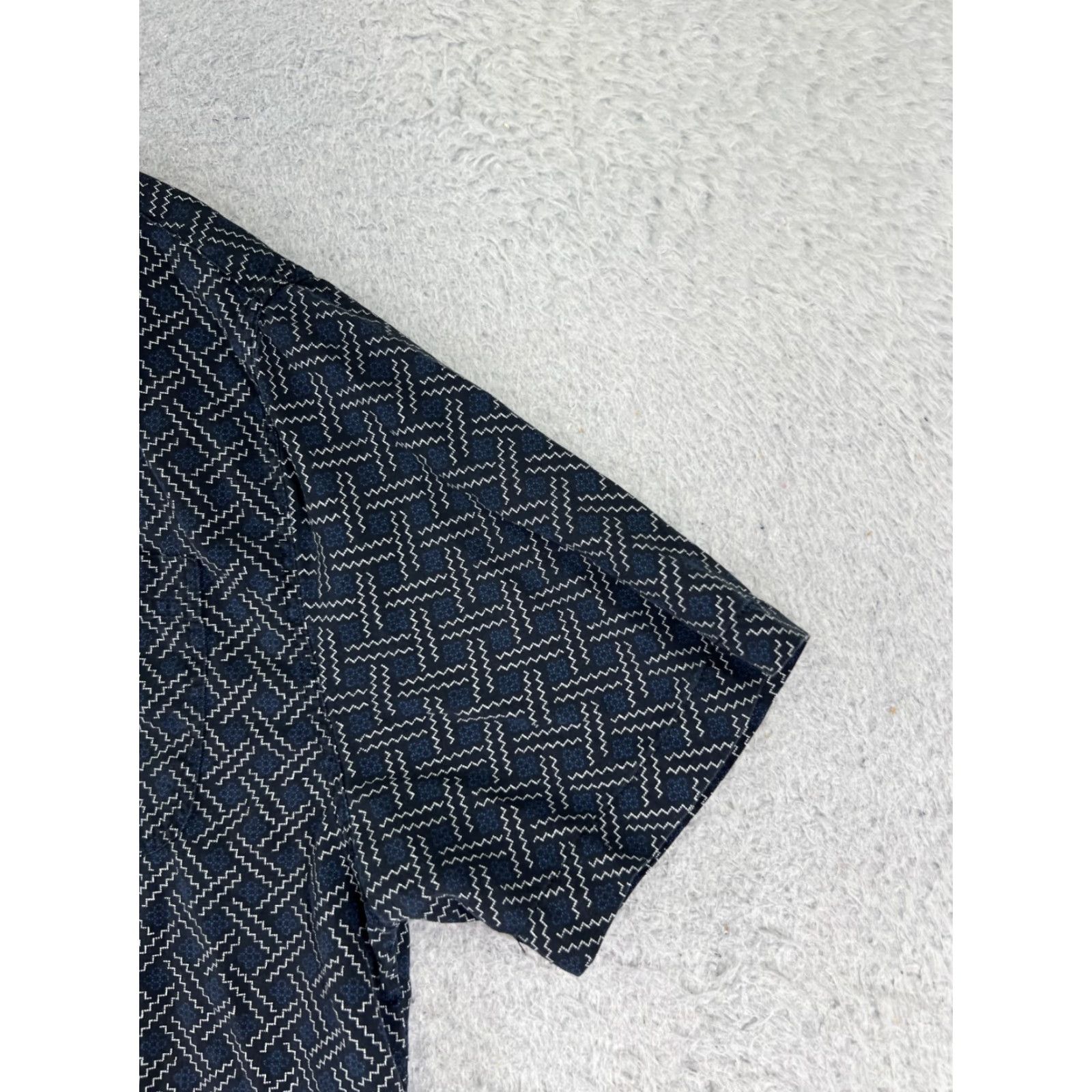 Nat Nast VINTAGE Nat Nast Shirt Adult Large Blue Basketweave 90's Look Silk Button Up Camp Pocket Size US L / EU 52-54 / 3 - 2 Thumbnail