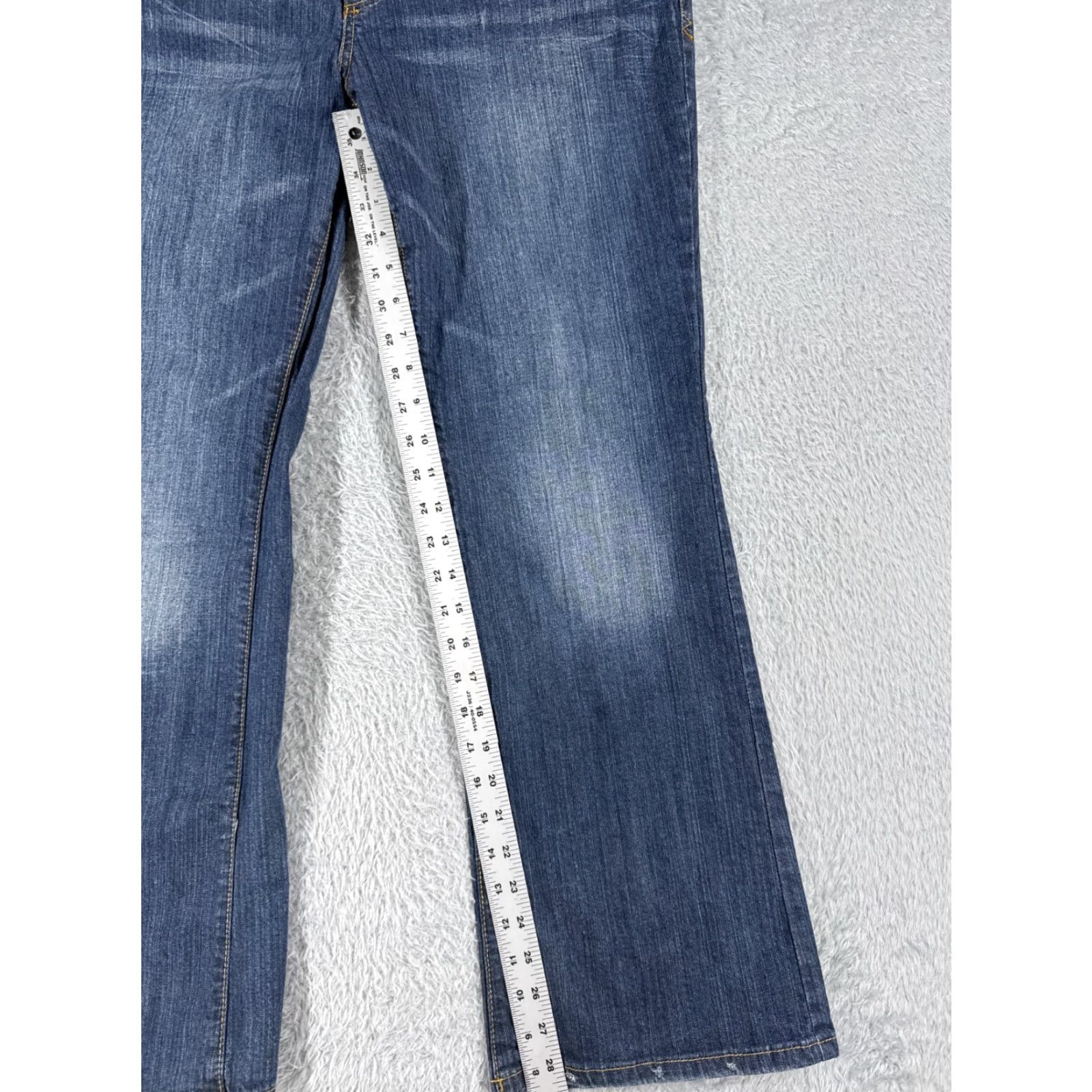 Mossimo Mossimo Bootcut Jeans Women Low Rise Blue Denim Regular Size 34x29 Size 24" / US 00 / IT 34 - 7 Thumbnail