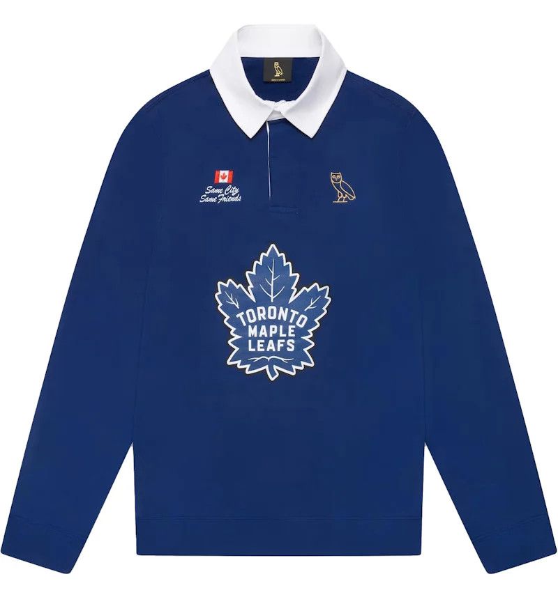 Drake OVOx NHL x TORONTO MAPLE LEAFS OG OWL RUGBY POLO - Blue Size US M / EU 48-50 / 2 - 4 Thumbnail