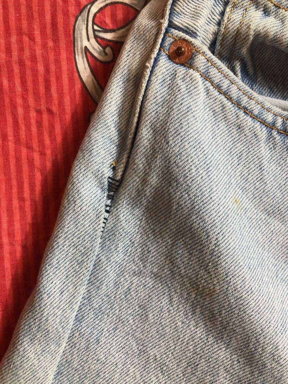 Levi's Vintage 90s Levi’s 501 Boot Cut Made in USA Size US 32 / EU 48 - 17 Thumbnail