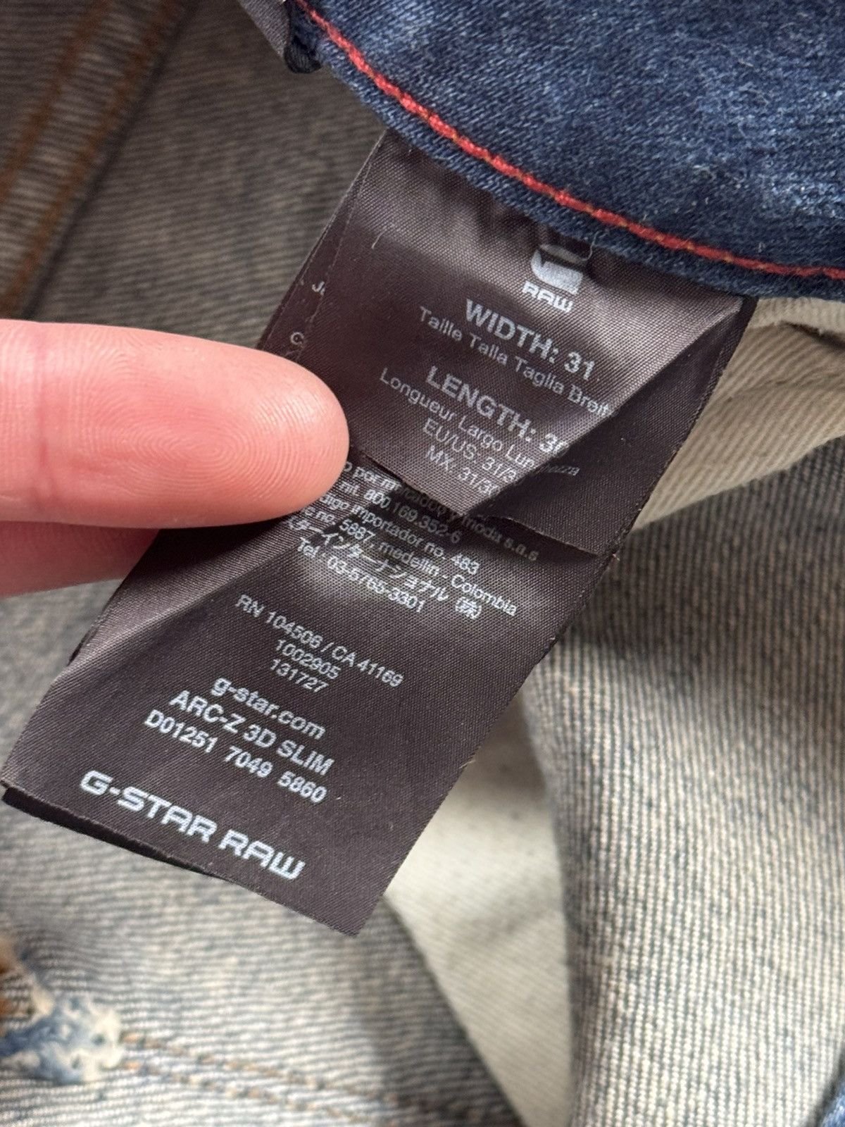 G-Star G star raw 31/30 ARC-Z 3D Slim distressed denim pants jeans Size US 31 - 7 Thumbnail