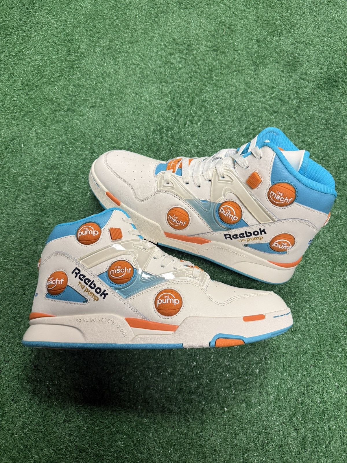 Reebok x mschf “the pump” high tops