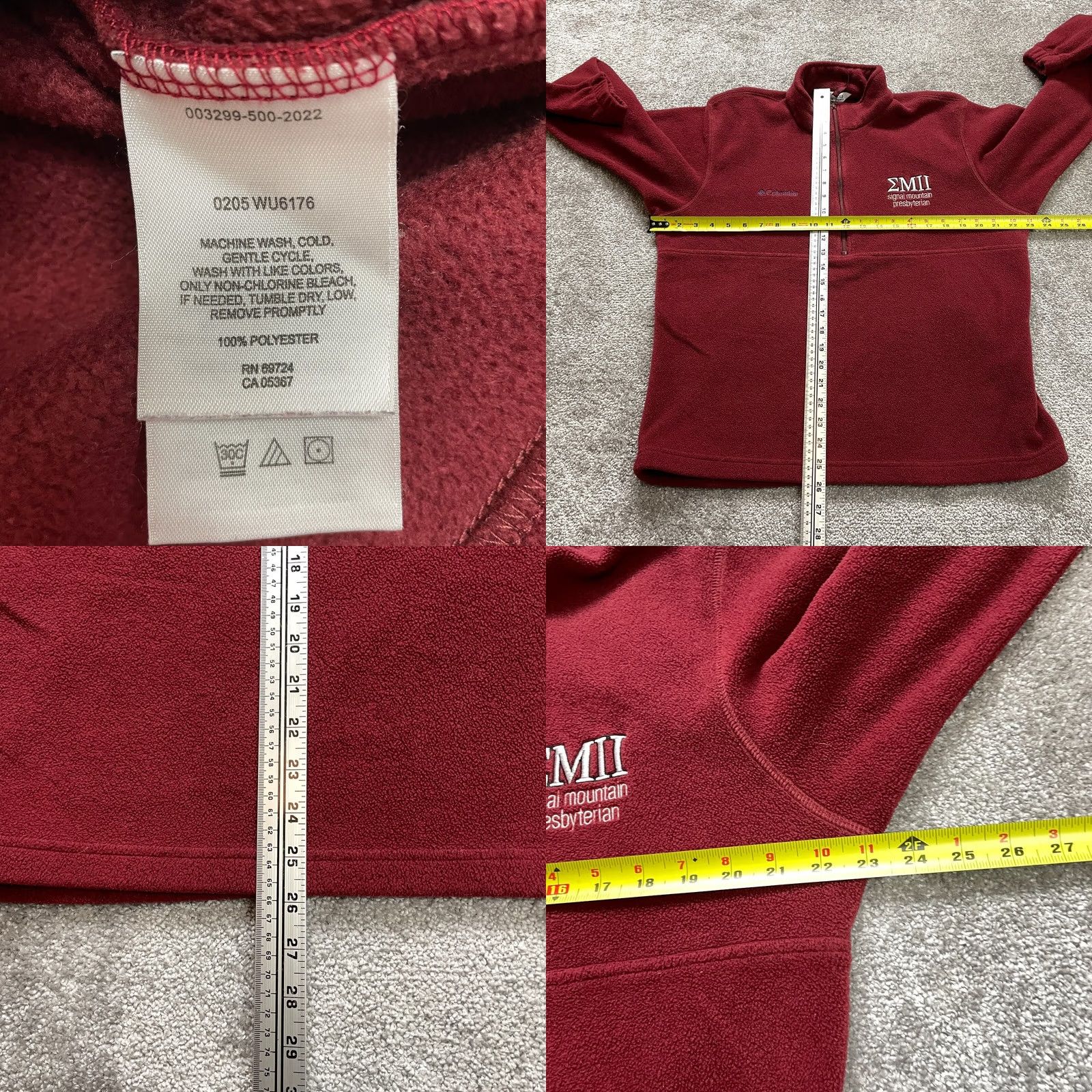 Logo 7 Columbia Fleece Jacket Full Zip Red Logo Adult Medium Women Jacket Regular Size M / US 6-8 / IT 42-44 - 8 Thumbnail