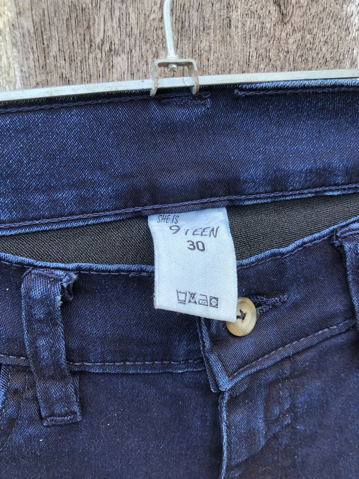 Japanese Brand Flared Curve 9 Teen Jeans Pants Size 30" / US 8 / IT 44 - 6 Thumbnail