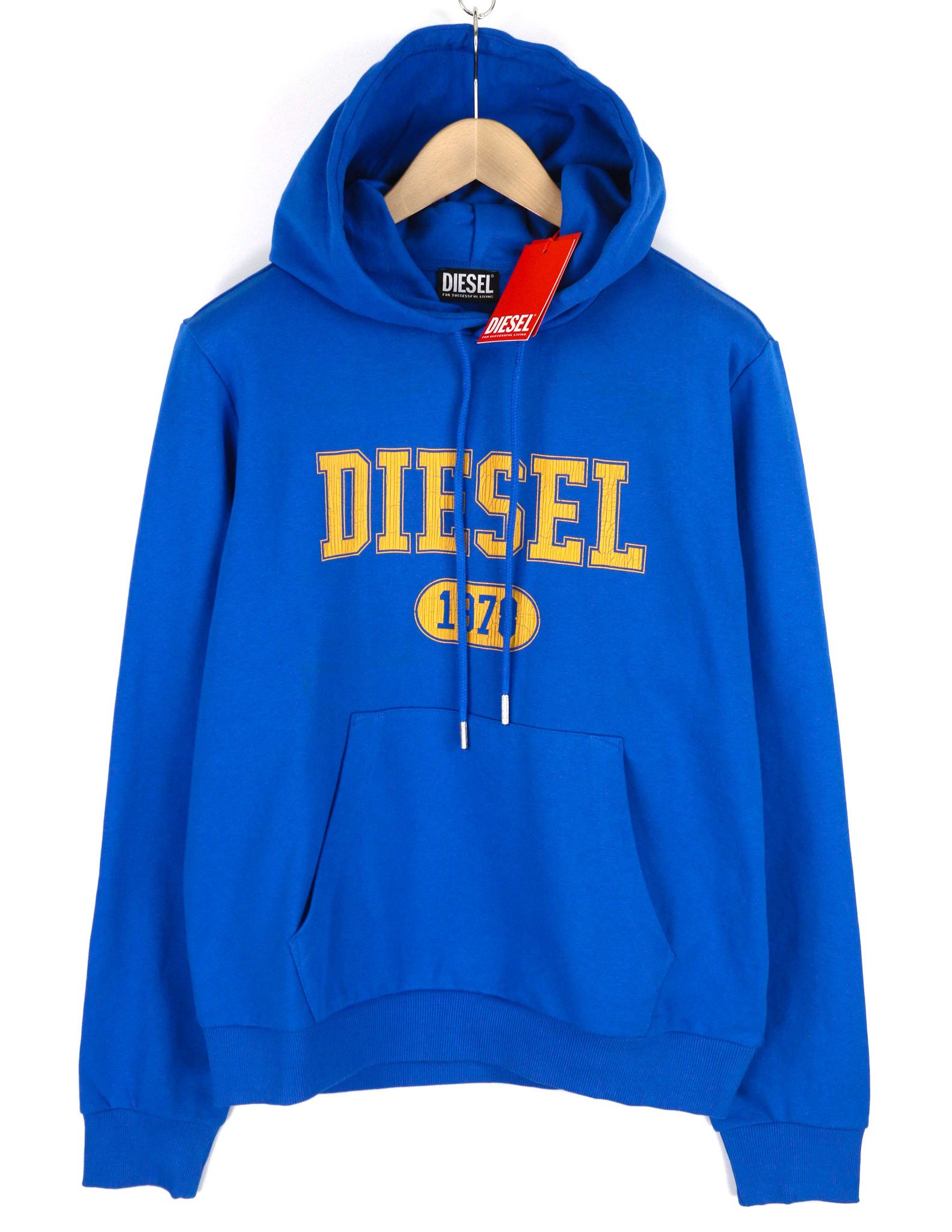 Diesel S-Ginn-Hood-K25 Mens Hoodie L Blue Oversized 40370 Size US L / EU 52-54 / 3 - 1 Thumbnail