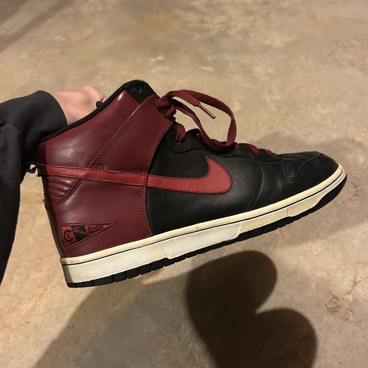 Nike × Vintage Vintage Nike Dunk High Black Fives BFive 2006 US 11.5 Size US 11.5 / EU 44-45 - 5 Thumbnail