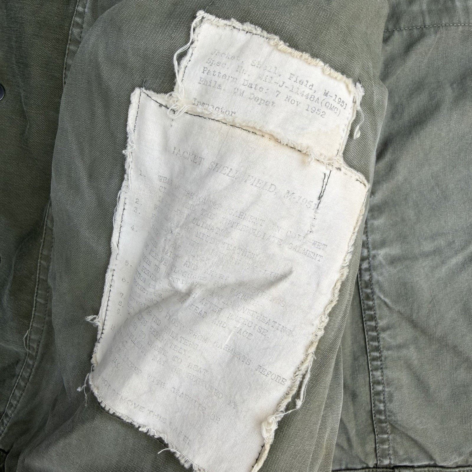 Vintage Vintage 50s US Army Military M-1951 Shell Field Jacket Sz M Size US M / EU 48-50 / 2 - 5 Thumbnail