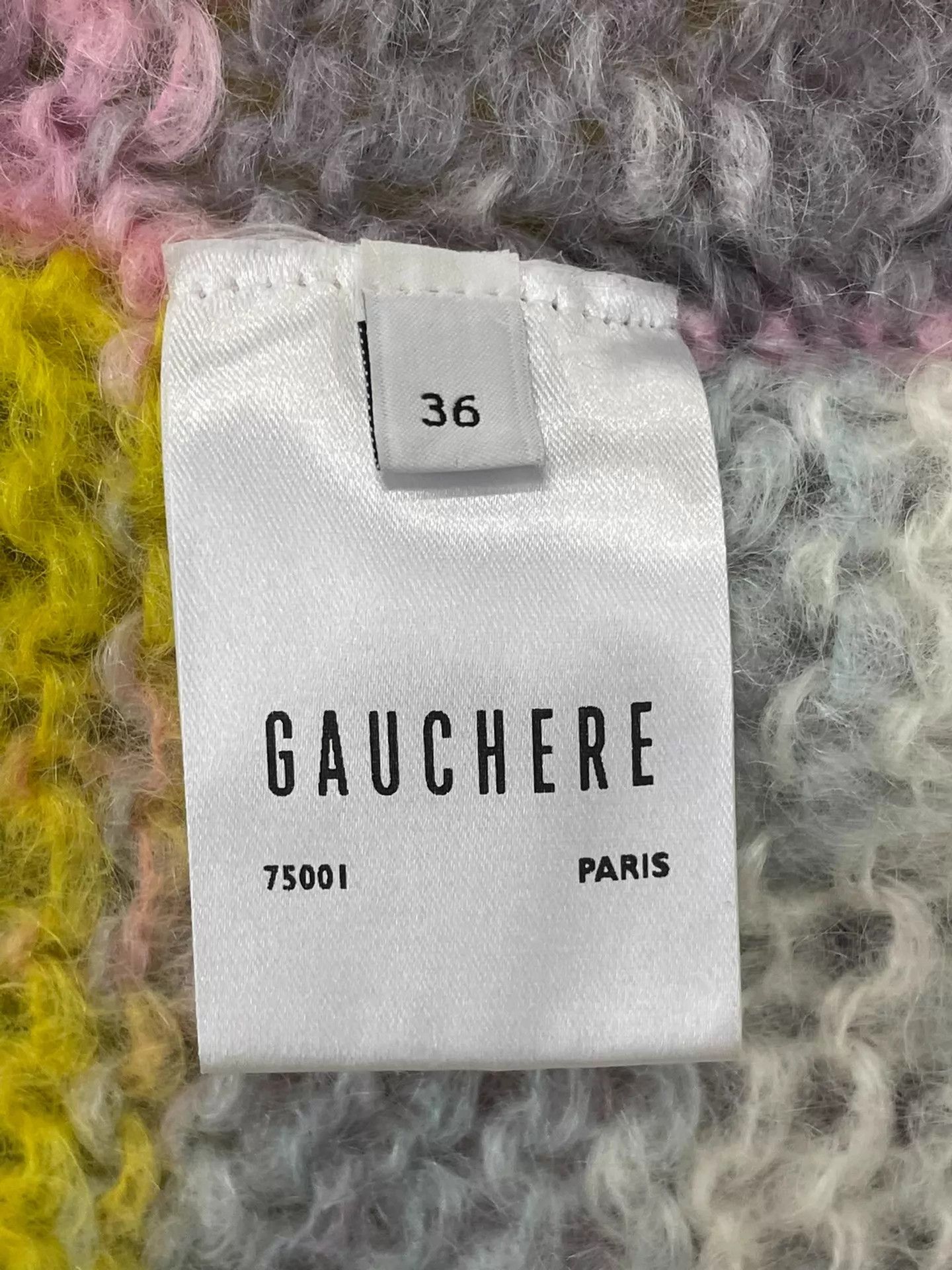 Other Gauchere Multicolor Striped Open Knit Sweater Size 36 Size XS / US 0-2 / IT 36-38 - 4 Thumbnail